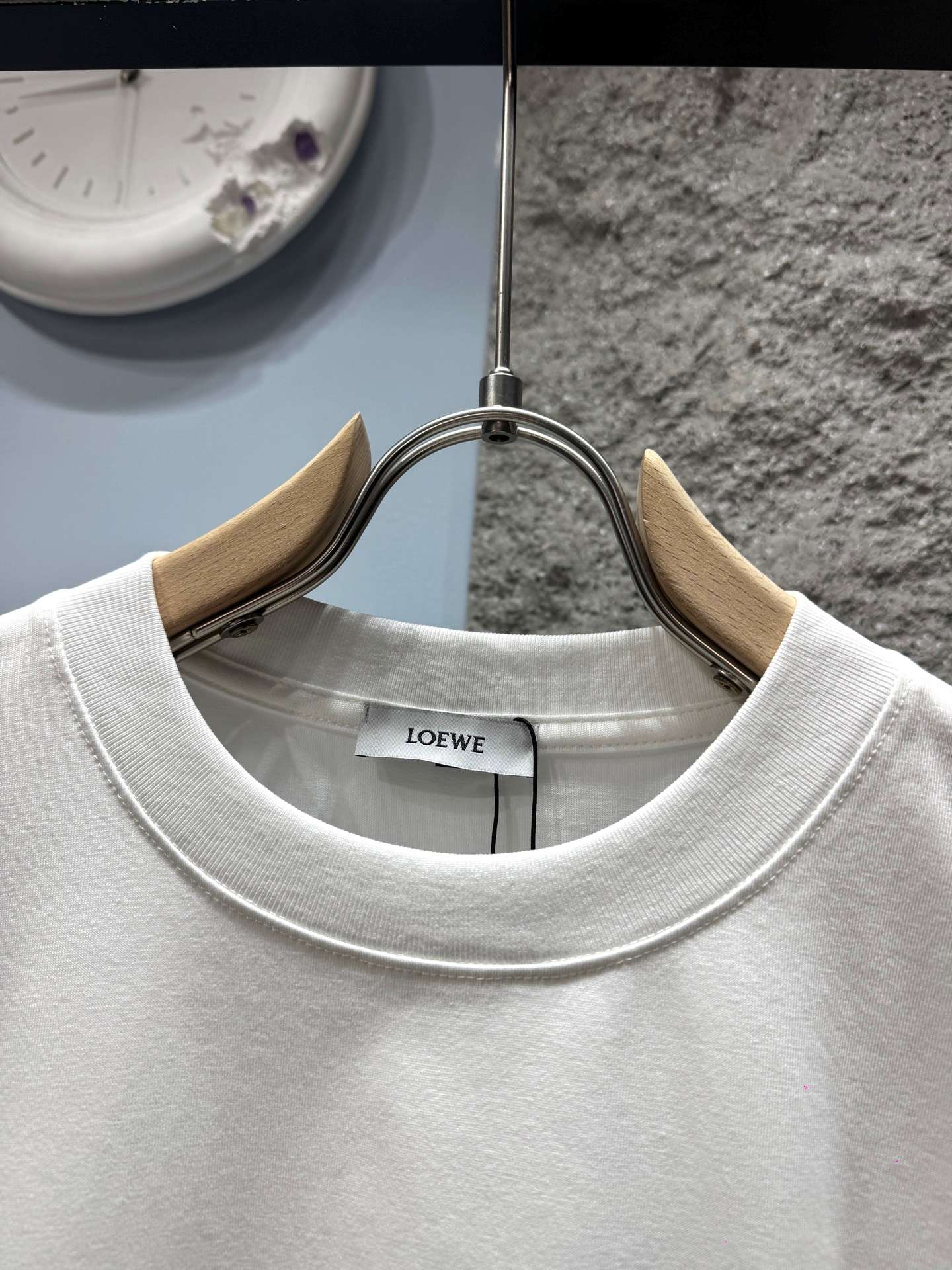 로에베(LOEWE) 블록 그래픽 반팔 티셔츠 상의 의류