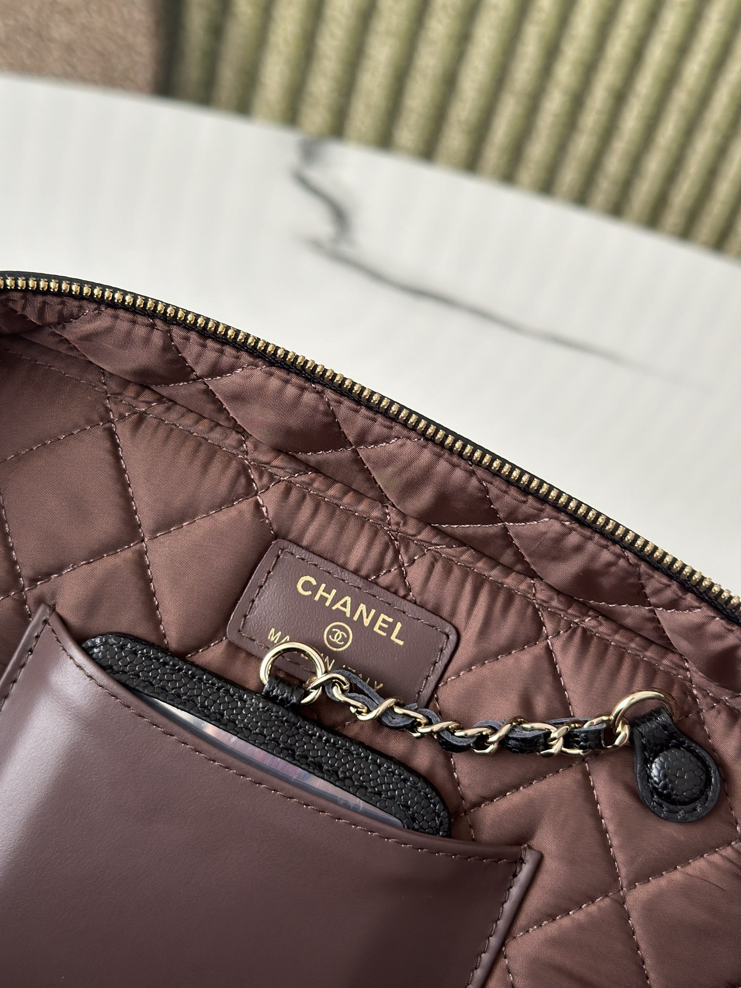 Chanel 샤넬 핸드 메이크업 파우치백 가방