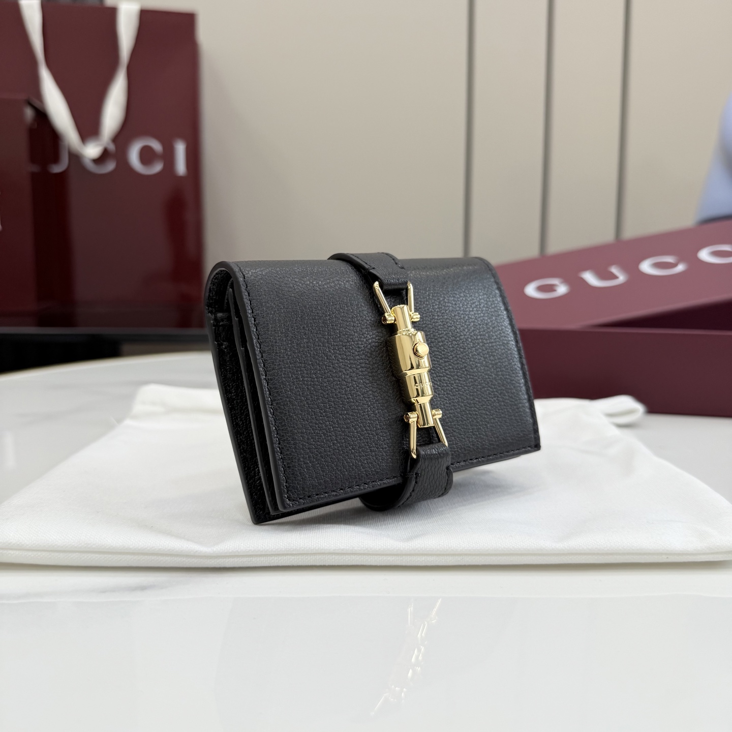 [Gucci] 구찌 26SS Jackie 재키 1961 레더 중지갑