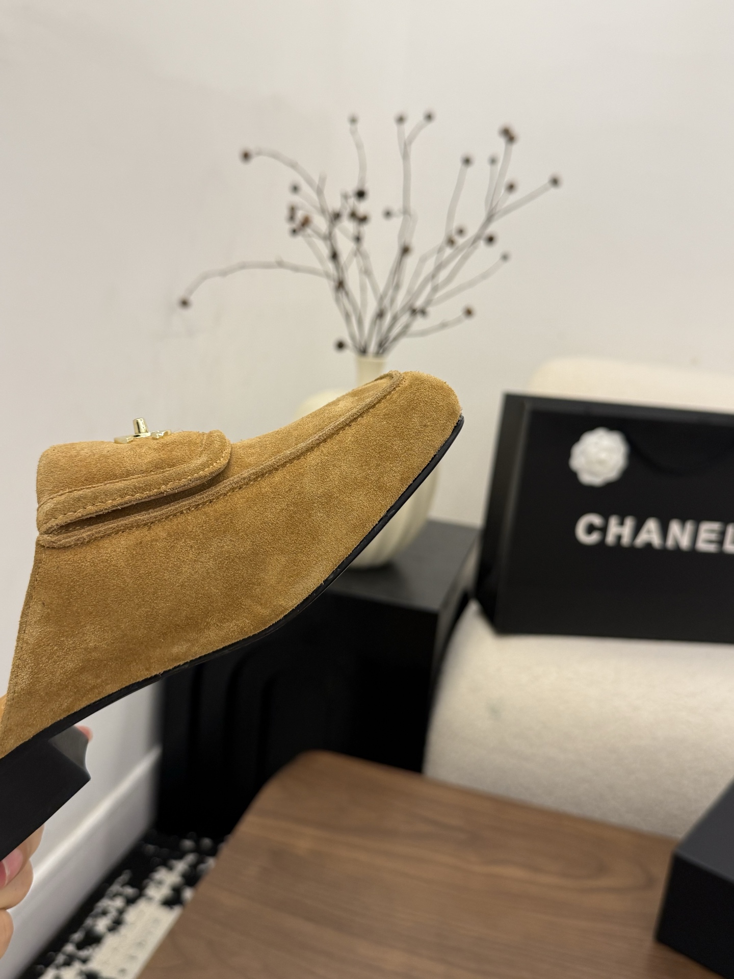 샤넬(CHANEL) 스퀘어토 미들굽 슬리퍼 신발