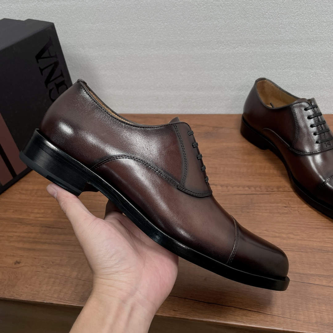 Zegna 제냐 브러쉬드 오피스 정장화 (옥스퍼드) 구두 신발