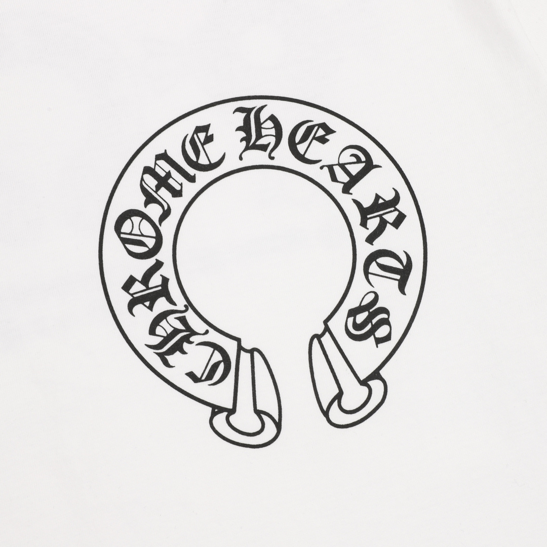 크롬하츠(CHROME HEARTS) 텅 그래픽 프린트 반팔 티셔츠 상의 의류 복제