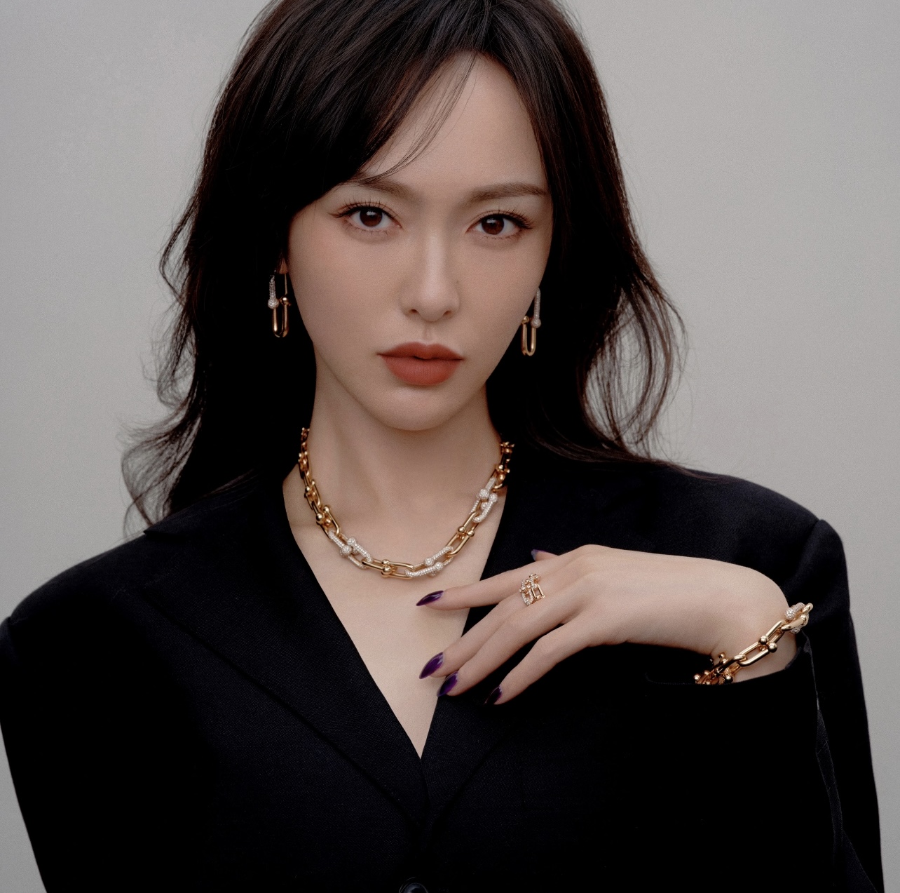 티파니(TIFFANY & CO.) 실버 큐빅 말굽 목걸이 악세사리