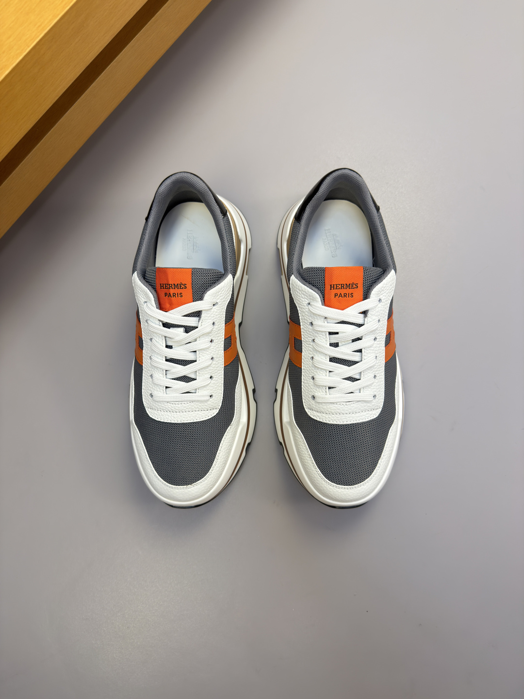 Hermes 에르메스 H 로고 캐주얼 운동화 스니커즈 신발
