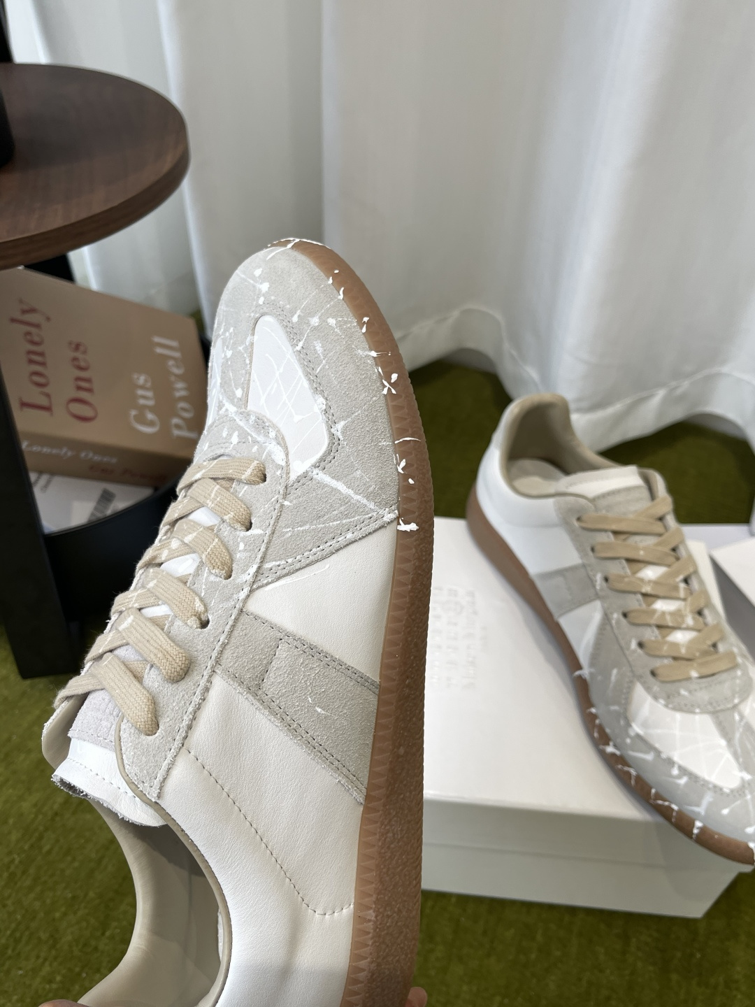 메종 마르지엘라(Maison Margiela) 페인트 스플래터 독일군 스니커즈 신발