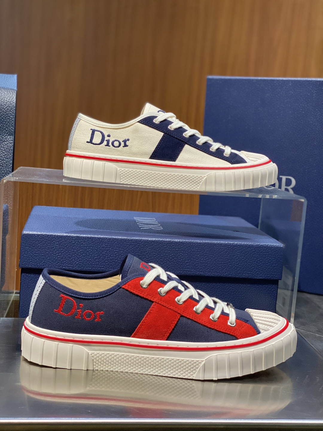 [Dior] 디올 후퍼(Hooper) 로우탑 캔버스 스니커즈 신발