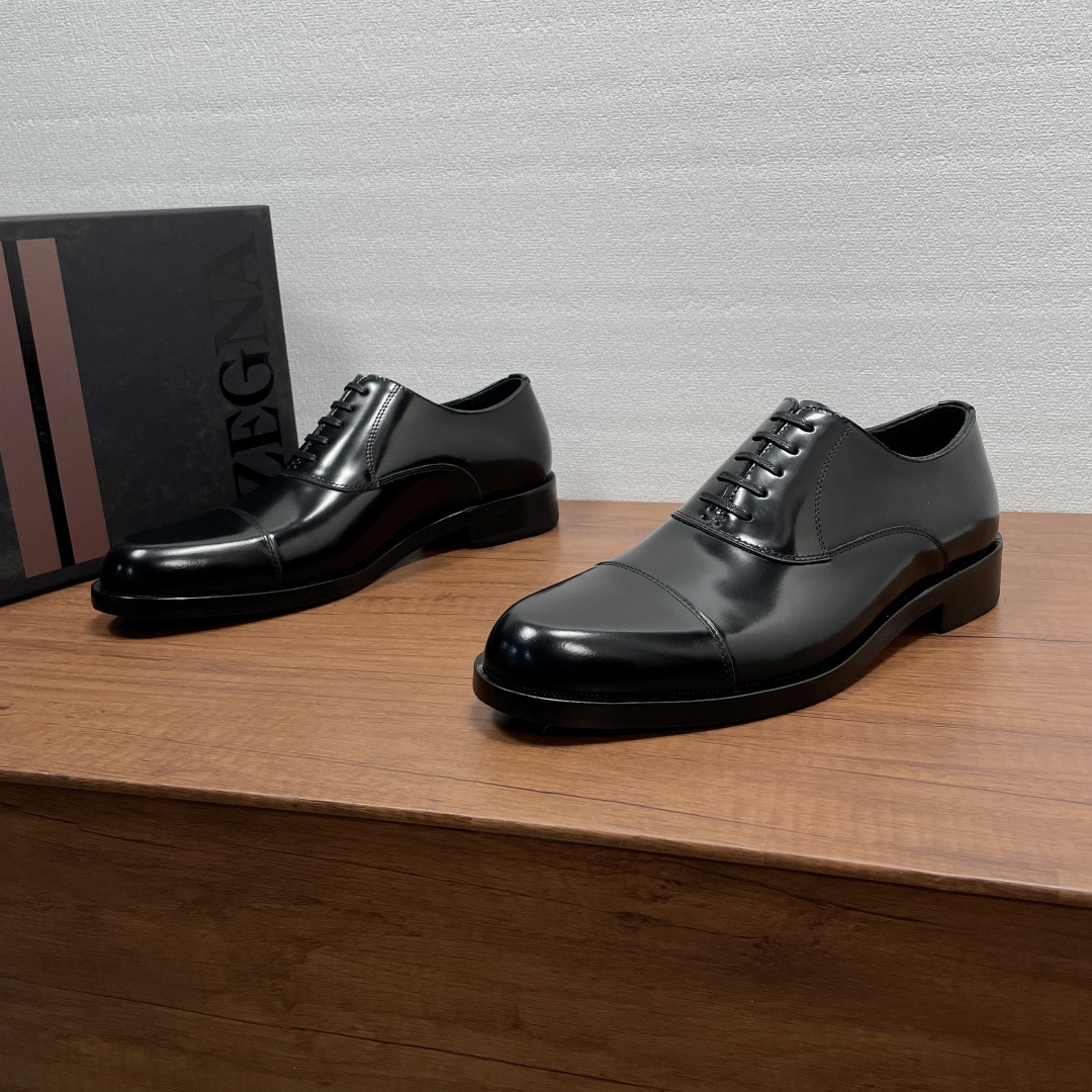 Zegna 제냐 브러쉬드 오피스 정장화 (옥스퍼드) 구두 신발