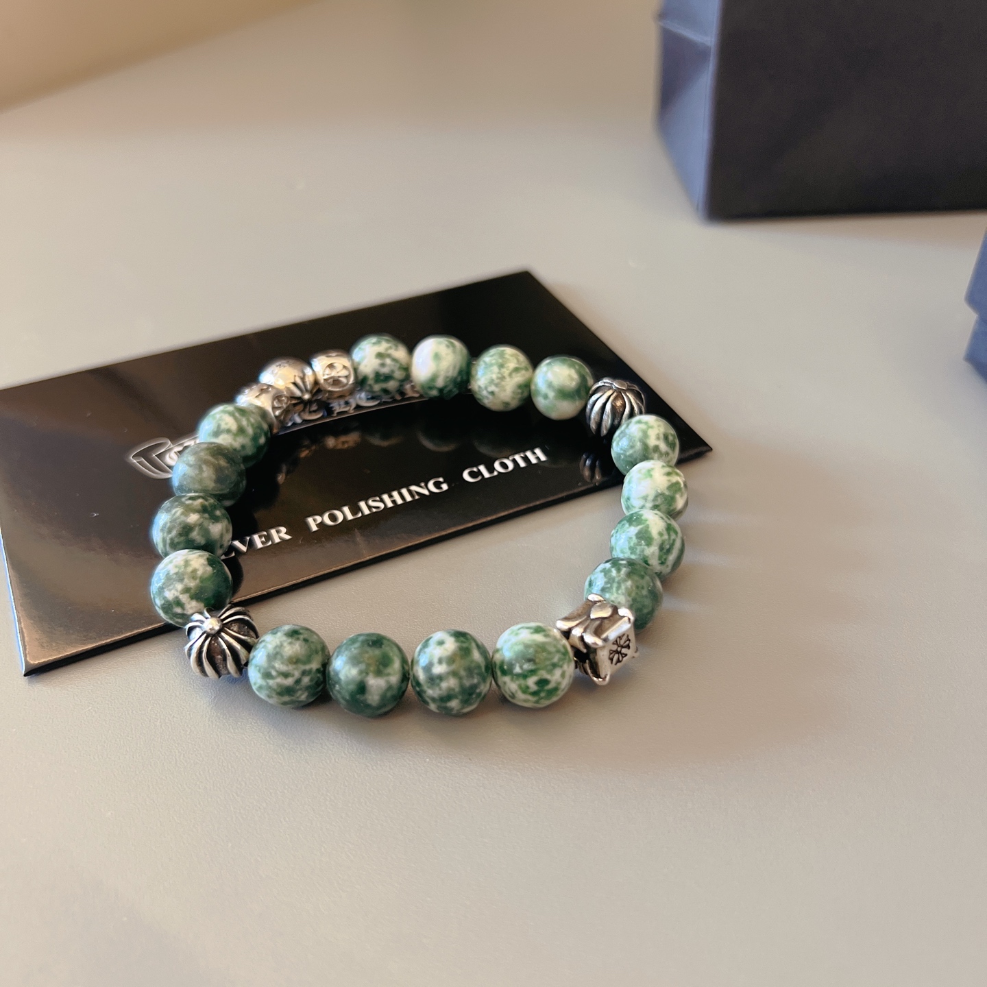 크롬하츠(CHROME HEARTS) 빈티지 크로스 비즈 팔찌 악세사리