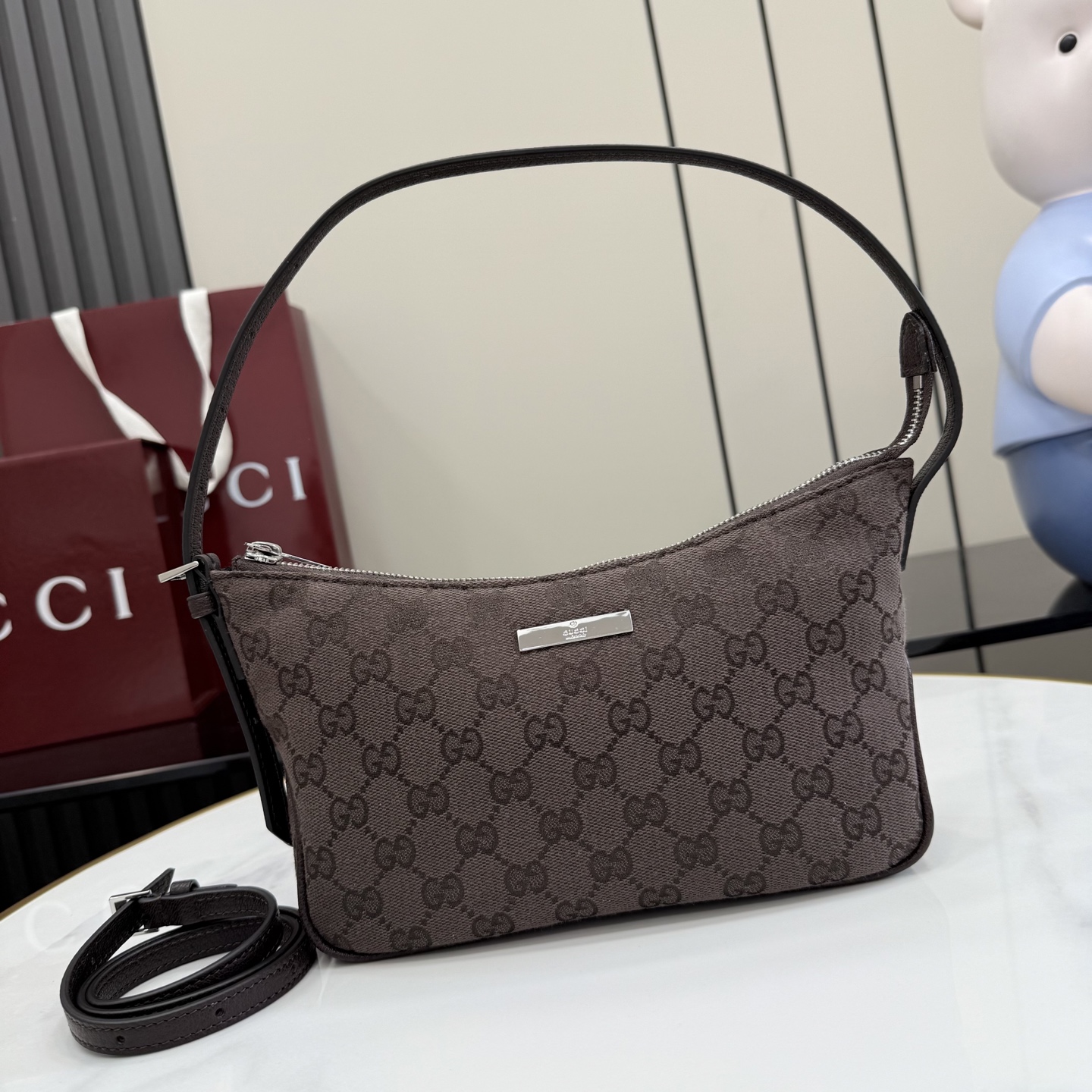 [Gucci] 구찌 (Generation) Lady Lunetta 레이디 루네타 GG 캔버스 호보백 가방