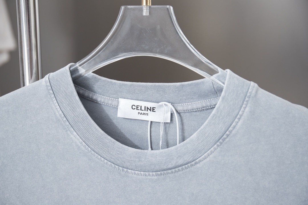 셀린느(CELINE) 빈티지 로고 프린팅 반팔 티셔츠 상의 의류