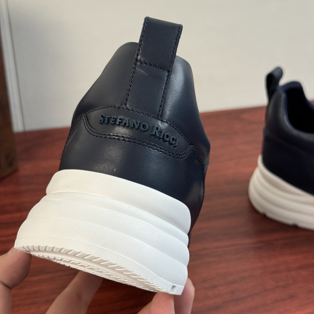 [Stefano Ricci] 스테파노 리치 스웨이드 & 텍스타일 슬립온 스니커즈 신발