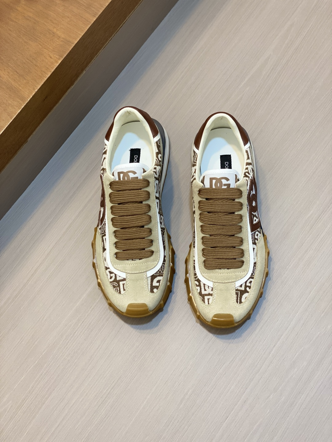 [Dolce & Gabbana] D&G 돌체앤가바나 프리미엄 믹스드 레더 럭셔리 스니커즈 신발