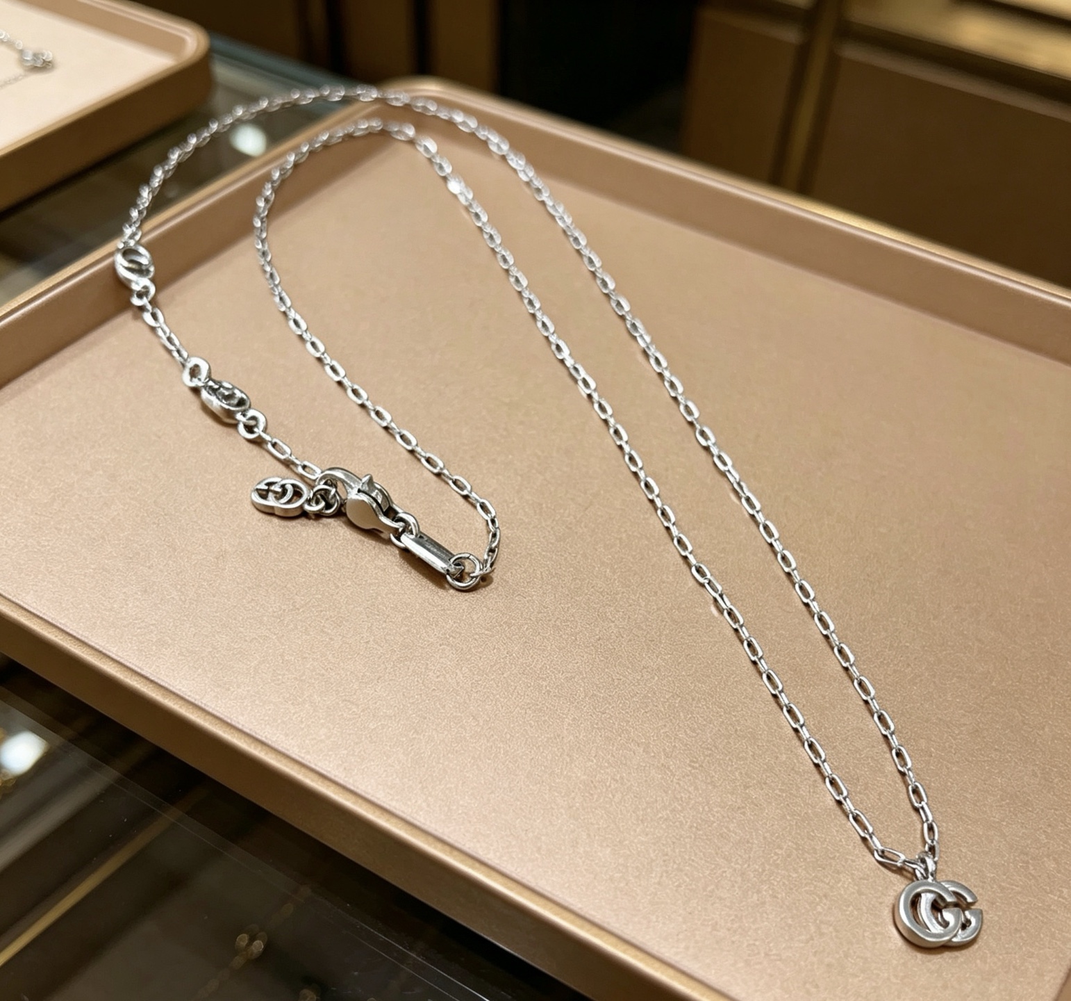 구찌(GUCCI) 더블 G 빈티지 체인 목걸이 악세사리