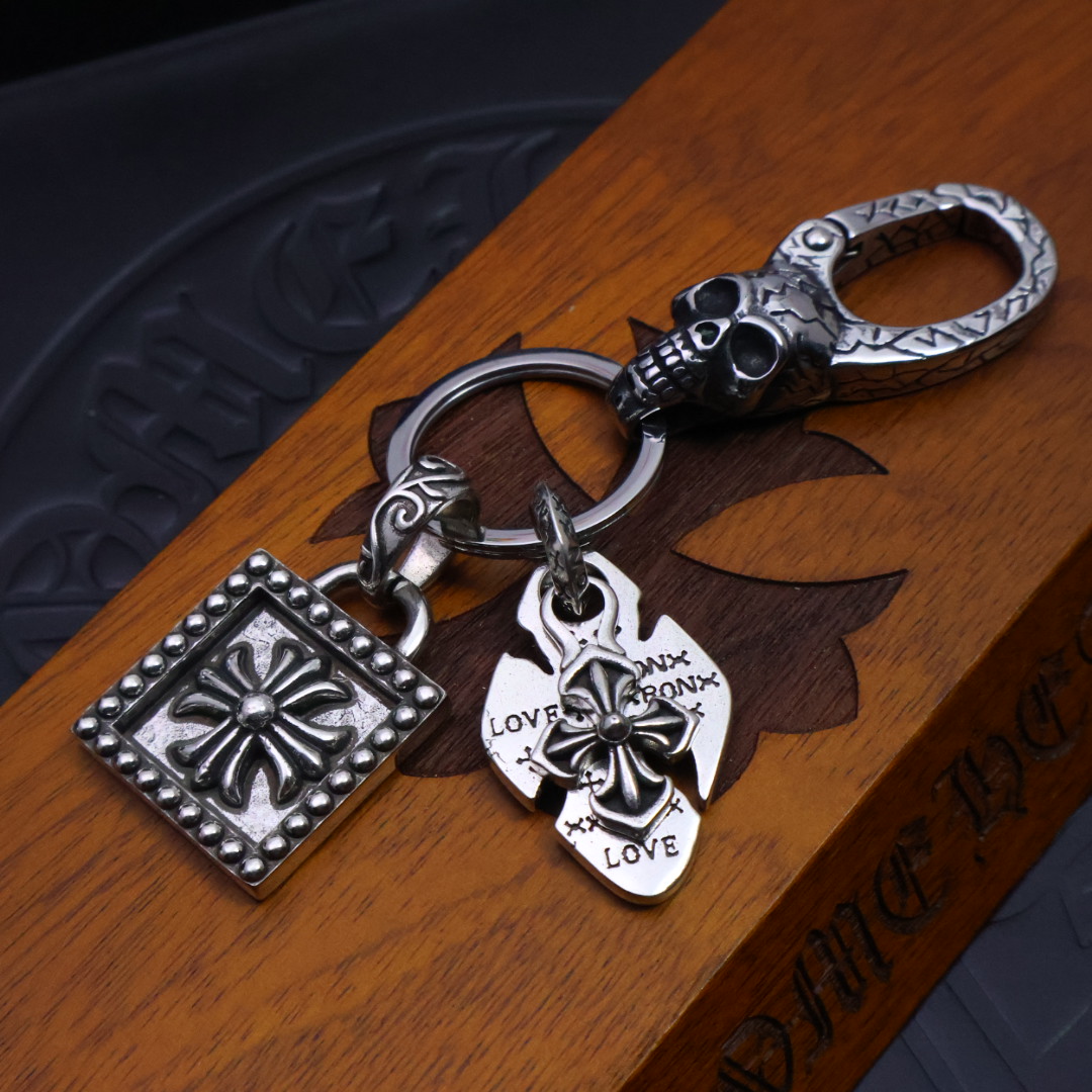 크롬하츠(CHROME HEARTS) 실버 키링 백참 악세사리