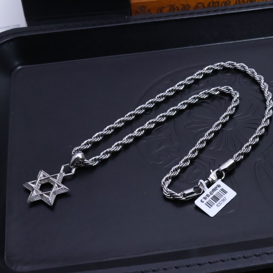 크롬하츠(CHROME HEARTS) 크로스 트위스트 체인 목걸이 악세사리