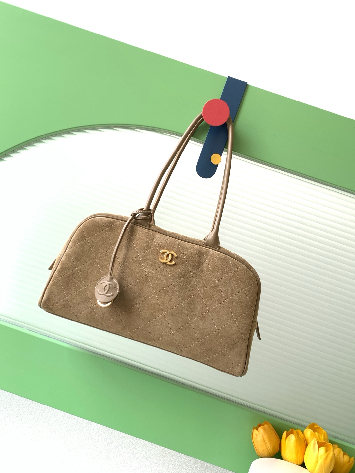 [Chanel] 샤넬 26SS 스웨이드 볼링백 (AS6211) 가방