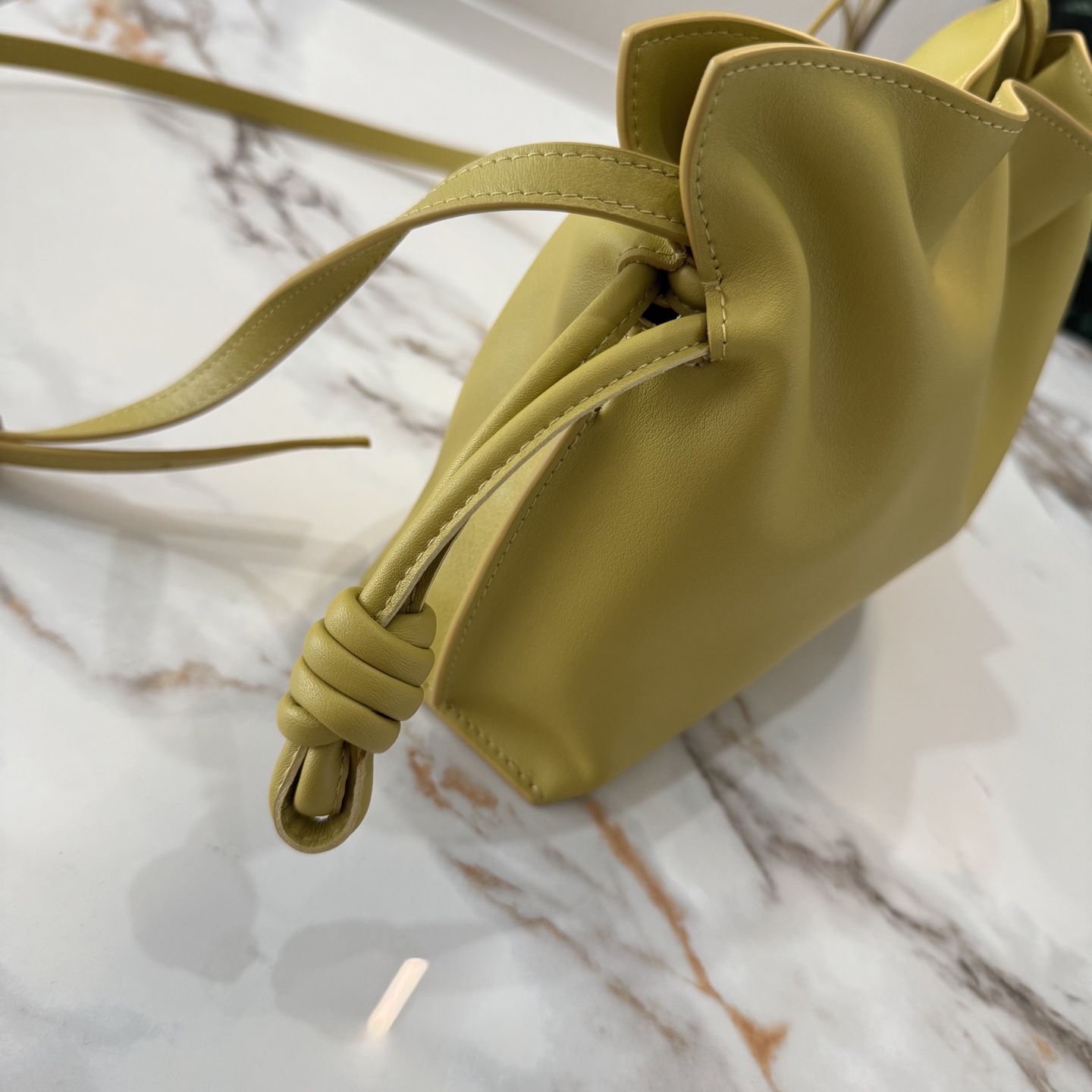 LOEWE 로에베 Flamenco 플라멩코 퍼스 나파 카프스킨 파우치 숄더백 가방