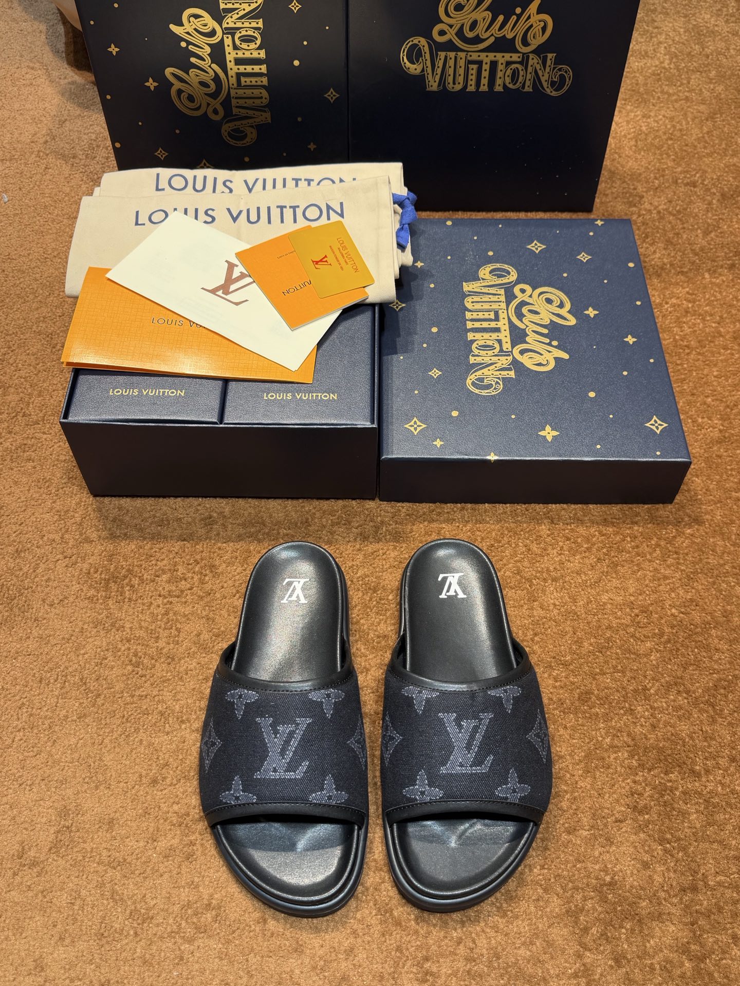 [Louis Vuitton] LV 루이비통 Waterfront 워터프론트 모노그램 모던 슬리퍼 신발