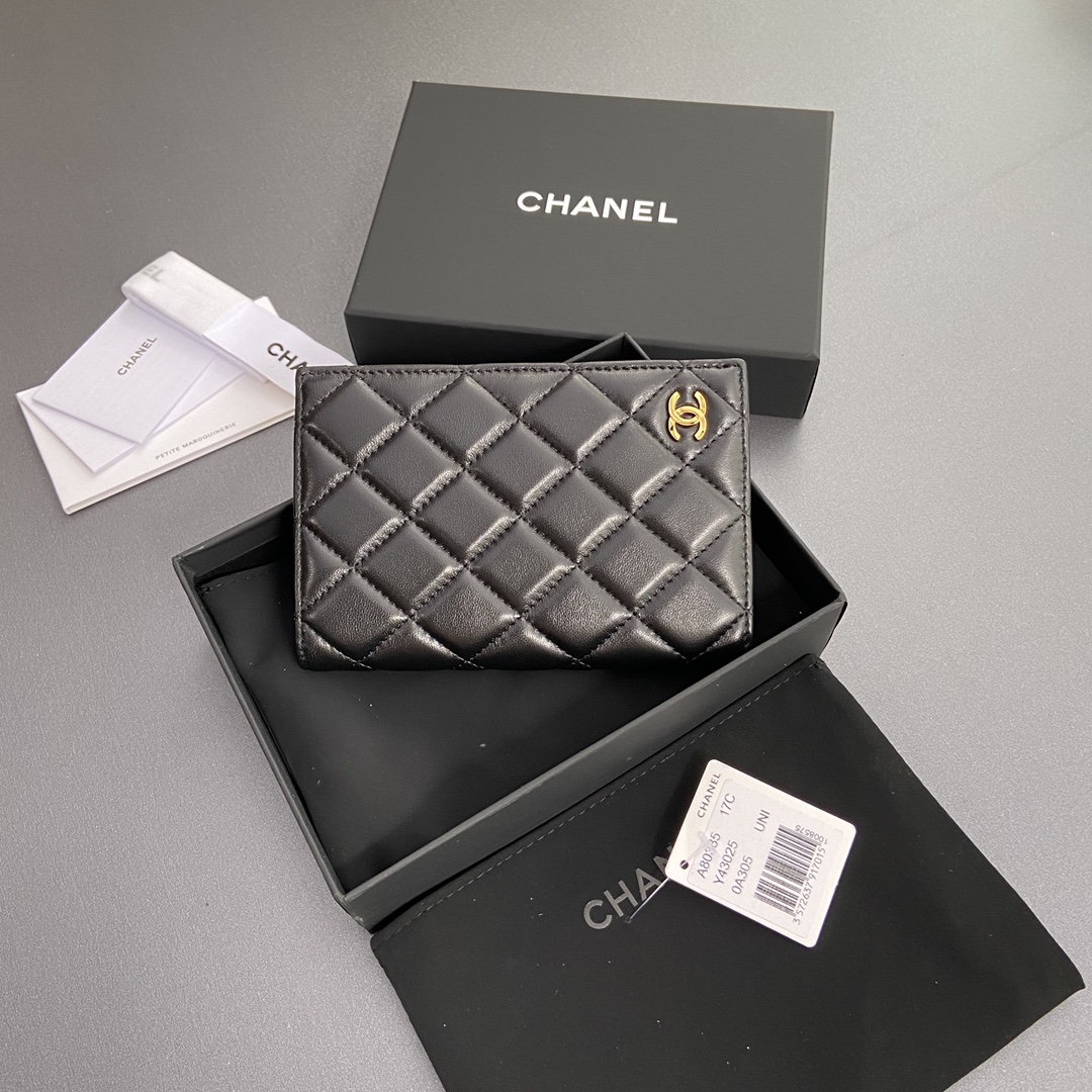 [Chanel] 샤넬 퀼팅 레더 패스포트 홀더/여권 지갑