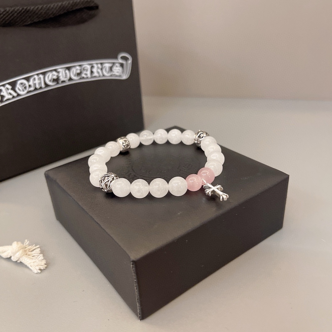 크롬하츠(CHROME HEARTS) 빈티지 크로스 비즈 팔찌 악세사리
