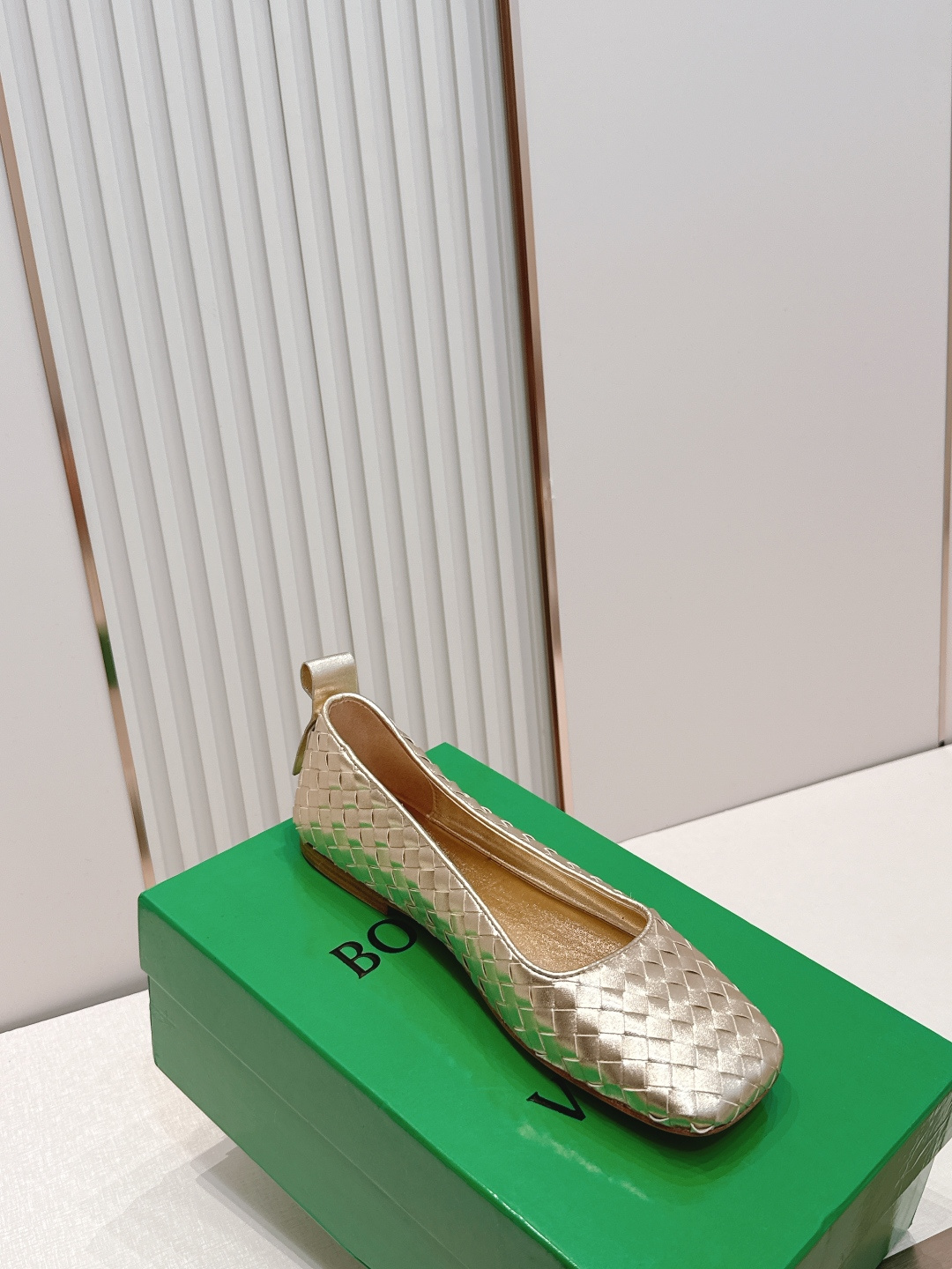 보테가 베네타(BOTTEGA VENETA) 위빙 메리제인 플랫 발레 슈즈 신발