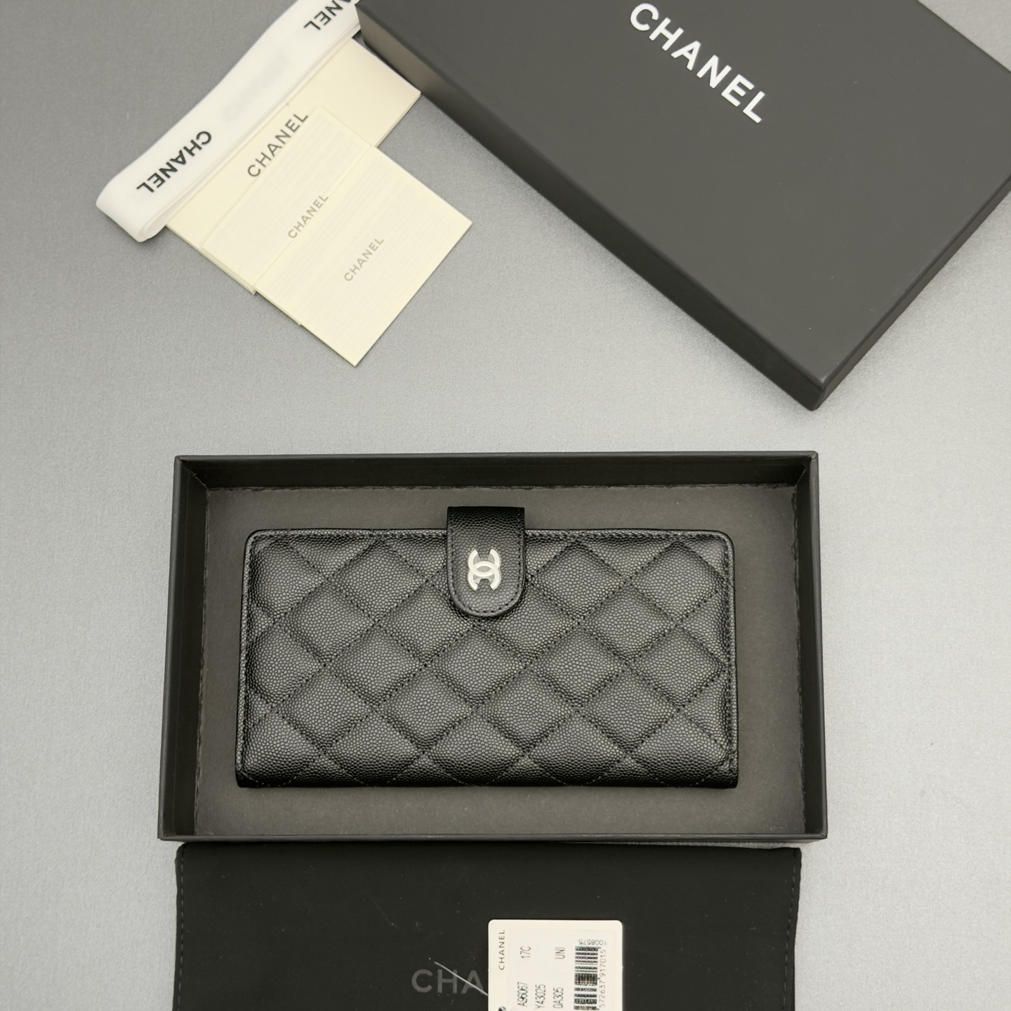 Chanel 샤넬 퀼팅 롱 월렛 지갑