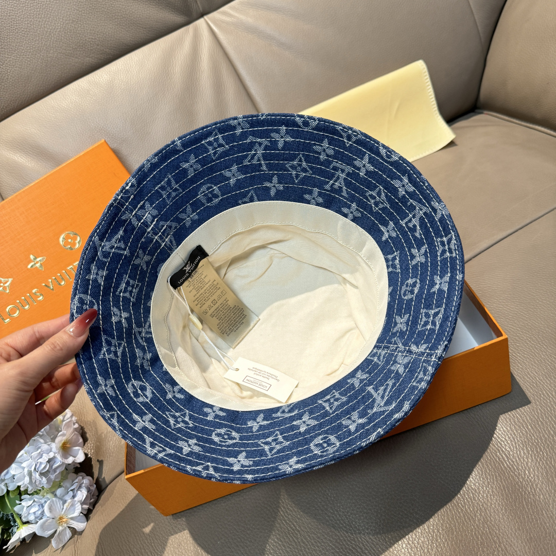 루이비통(LV) 모노그램 데님 자카드 버킷햇 모자