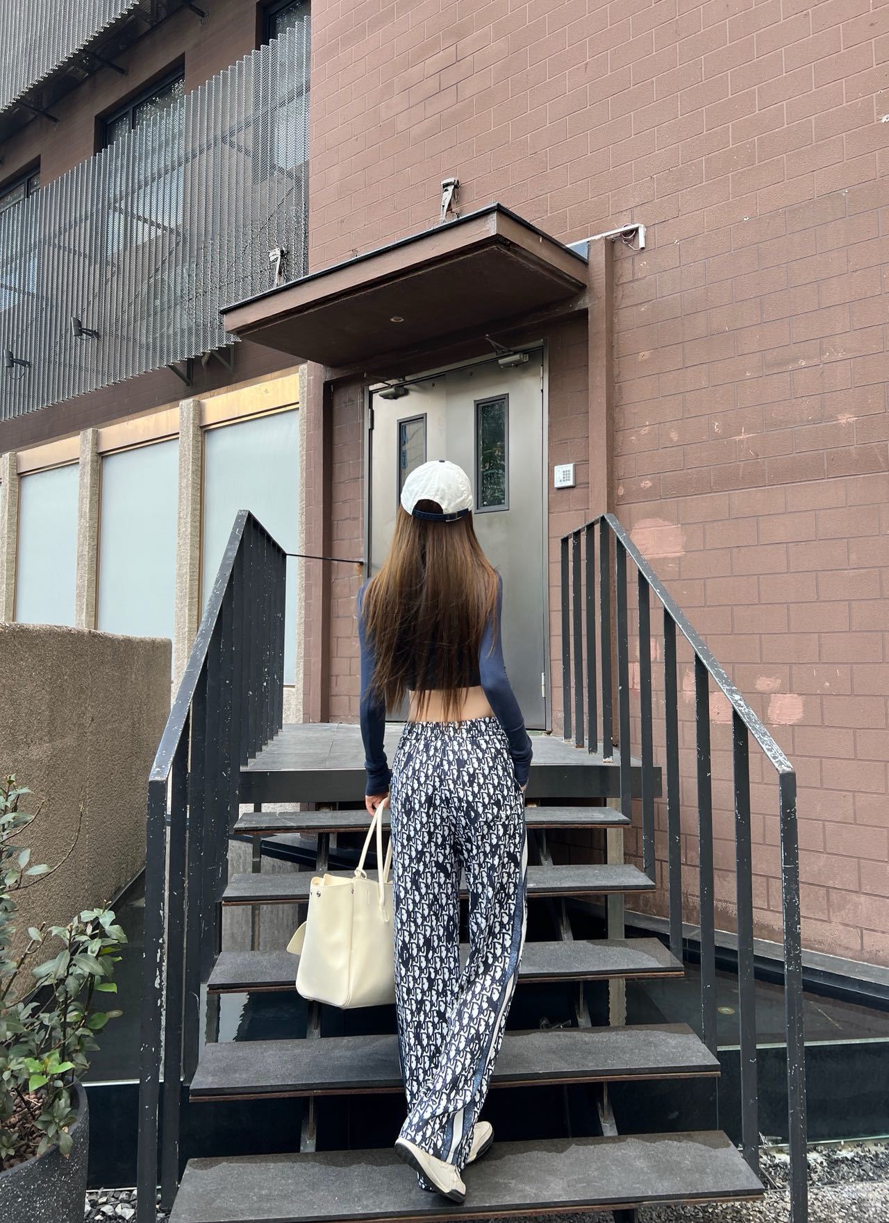 Dior 디올 하이엔드 텍스처 와이드 슬랙스 팬츠 바지 의류