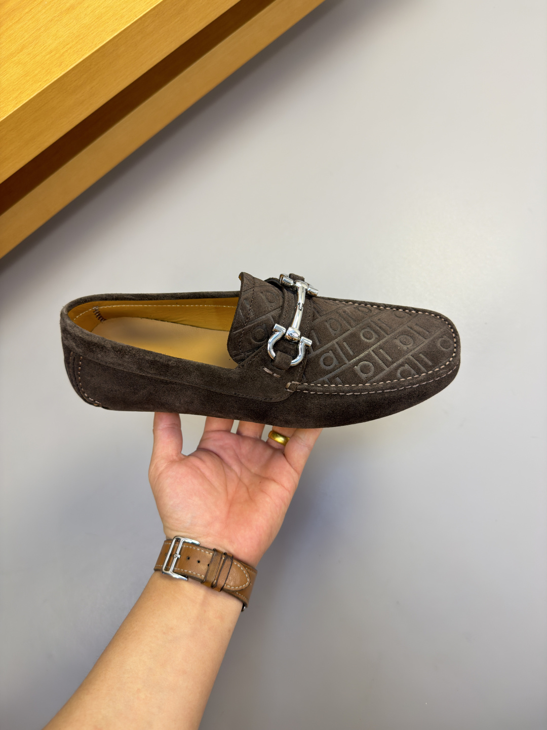 Ferragamo 페라가모 클래식 스웨이드 로퍼 정장화 구두 신발