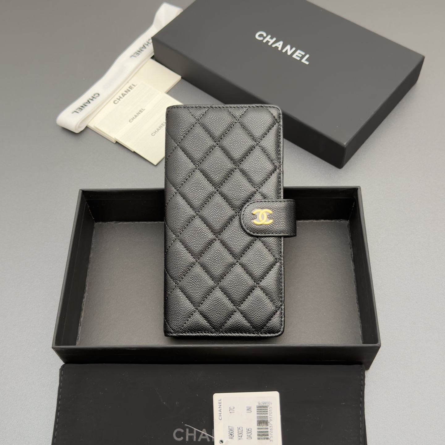 Chanel 샤넬 퀼팅 롱 월렛 지갑
