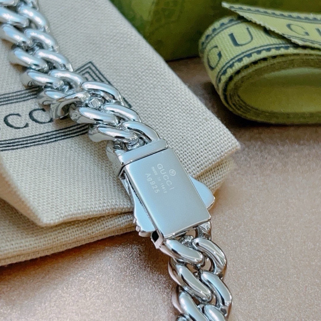 구찌(GUCCI) 더블 G 풀스톤 체인 목걸이 악세사리