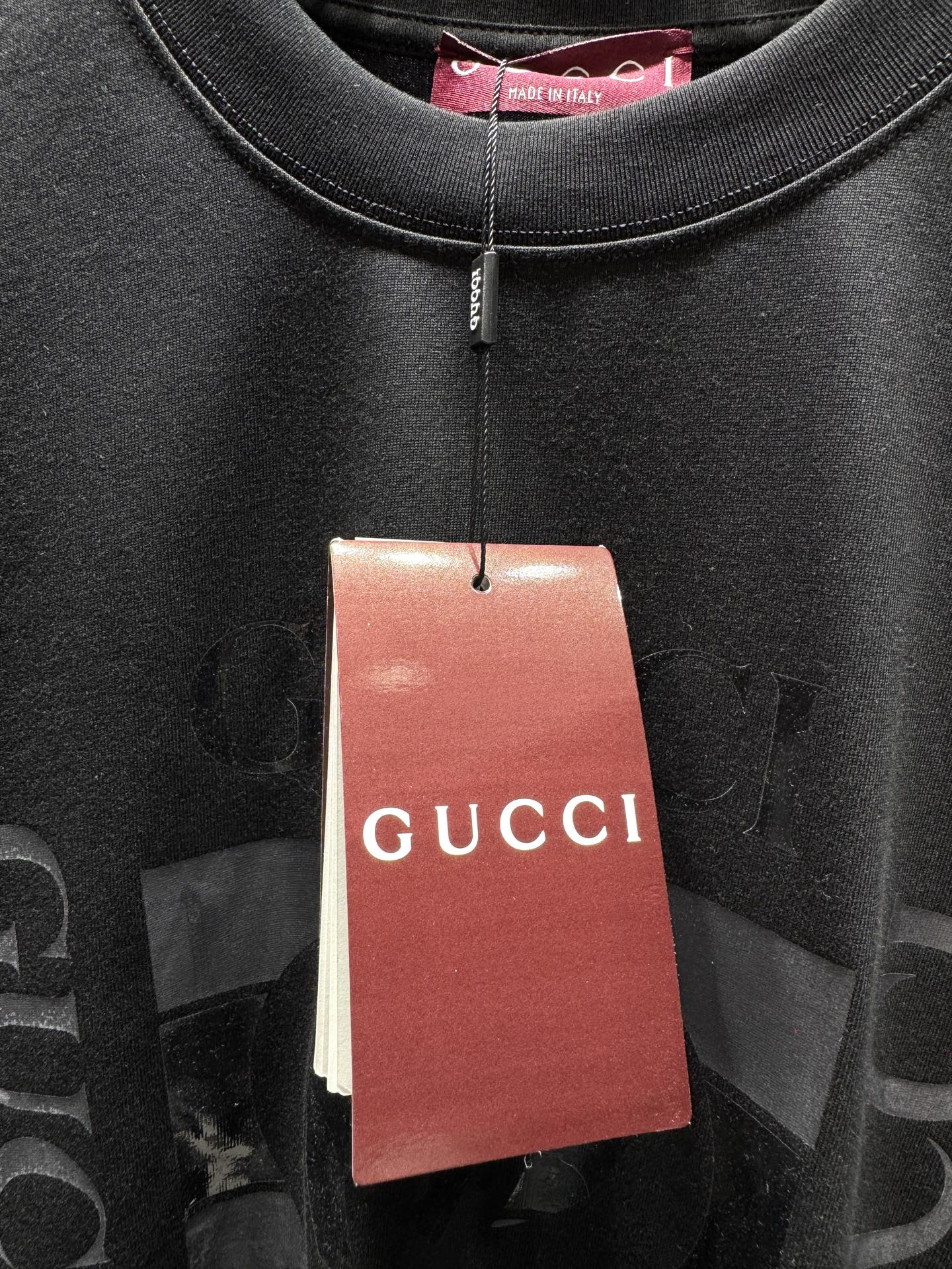 구찌(GUCCI) 더블 G 레터링 프린트 반팔 티셔츠 상의 의류