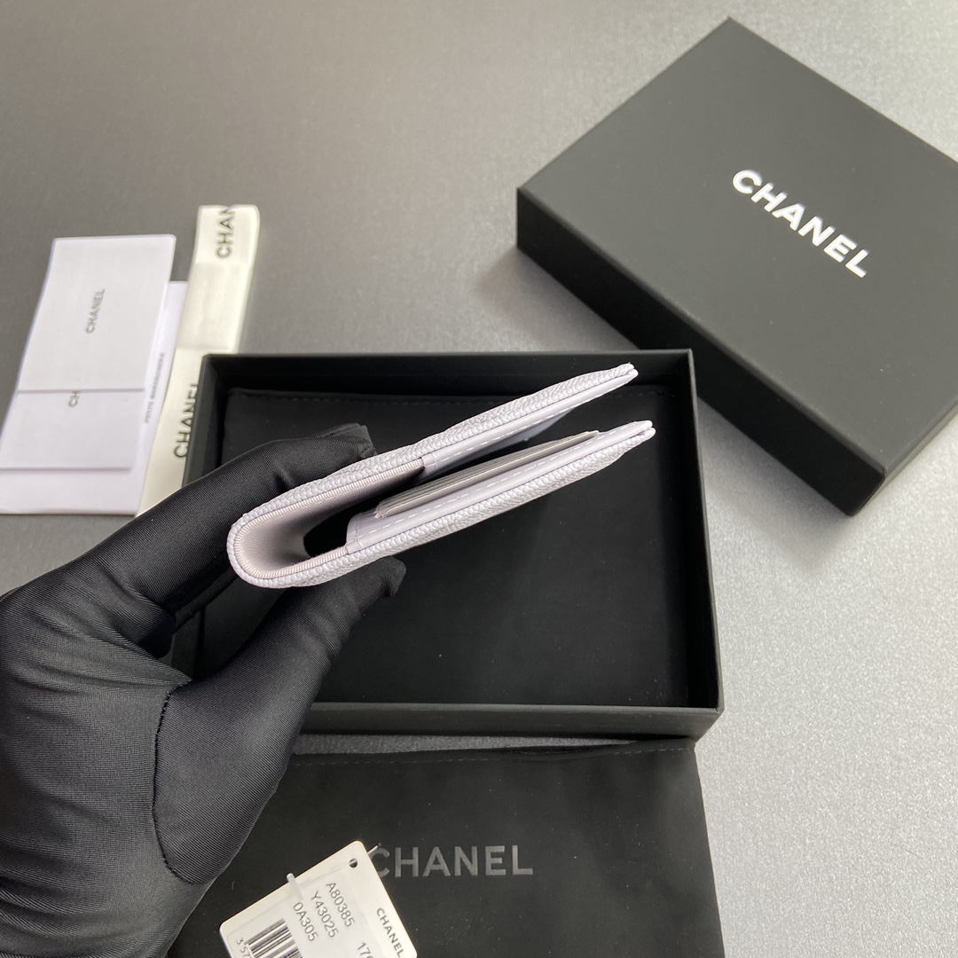 [Chanel] 샤넬 램스킨 퀼팅 패스포트 홀더/여권 지갑