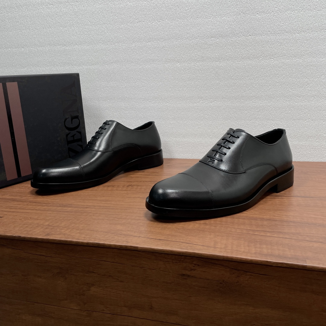 Zegna 제냐 브러쉬드 오피스 정장화 (옥스퍼드) 구두 신발
