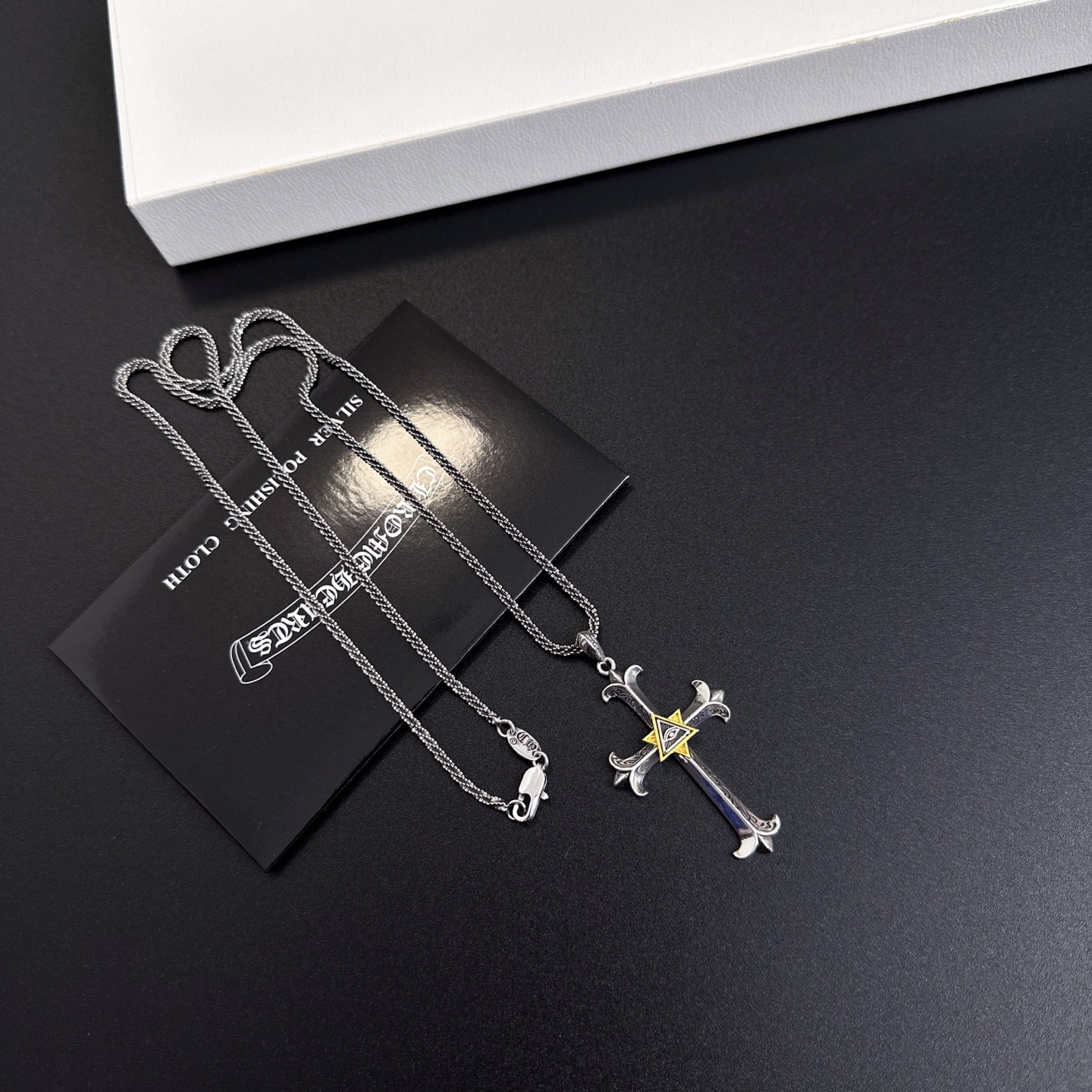 크롬하츠(CHROME HEARTS) 크로스 펜던트 체인 목걸이 악세사리
