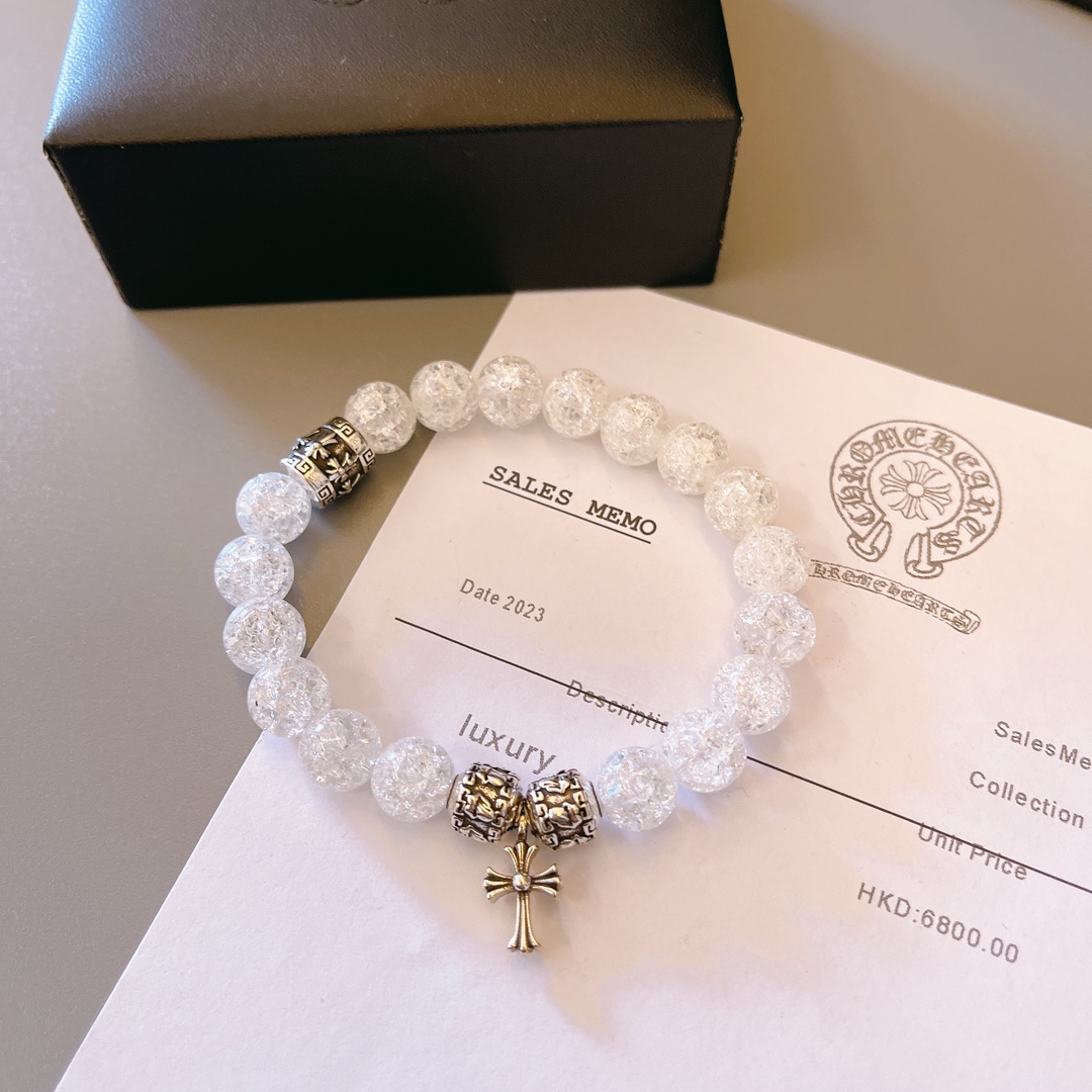 크롬하츠(CHROME HEARTS) 빈티지 크로스 비즈 팔찌 악세사리