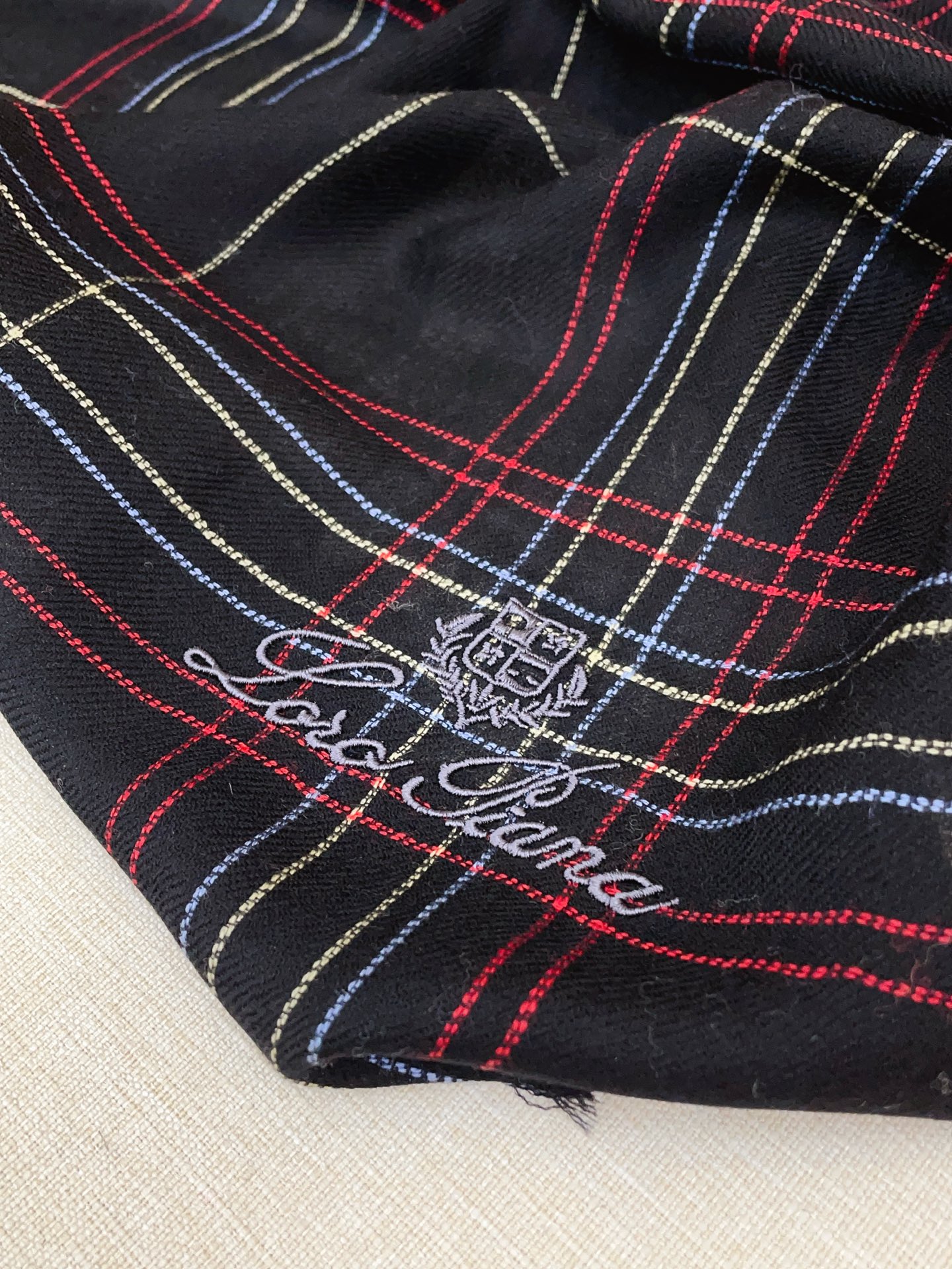 로로피아나(LORO PIANA) 배색 스트라이프 캐시미어 목도리 스카프