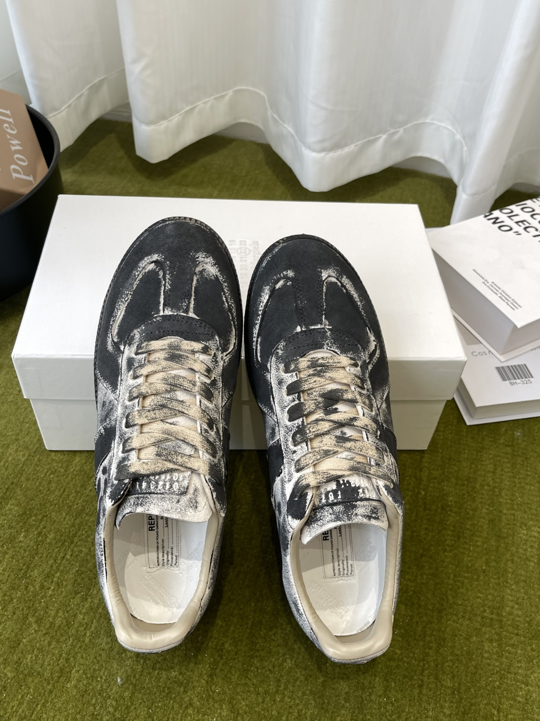메종 마르지엘라(Maison Margiela) 페인트 스플래터 독일군 스니커즈 신발