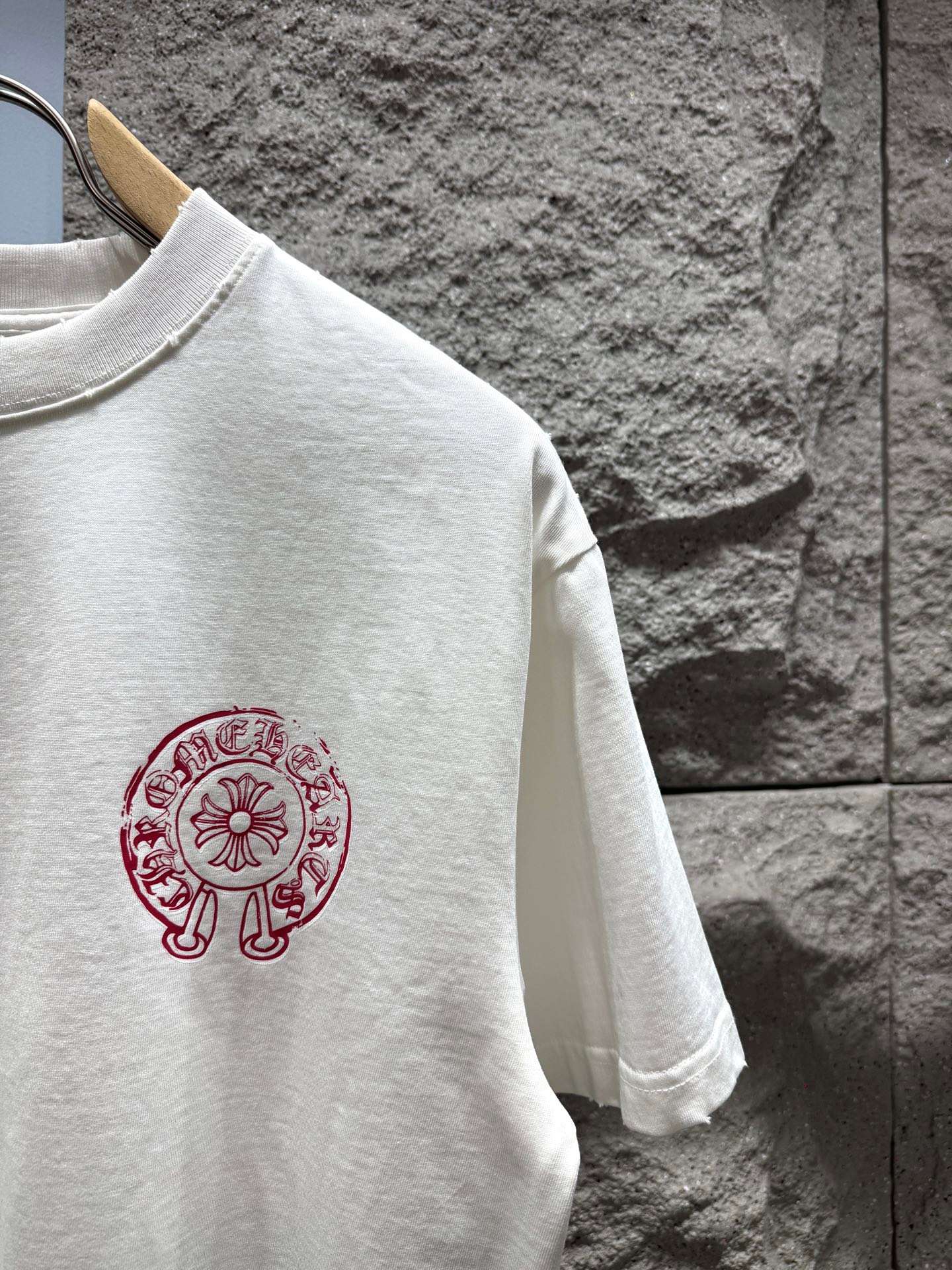 크롬하츠(CHROME HEARTS) 빈티지 호스슈 그래픽 반팔 티셔츠 상의 의류