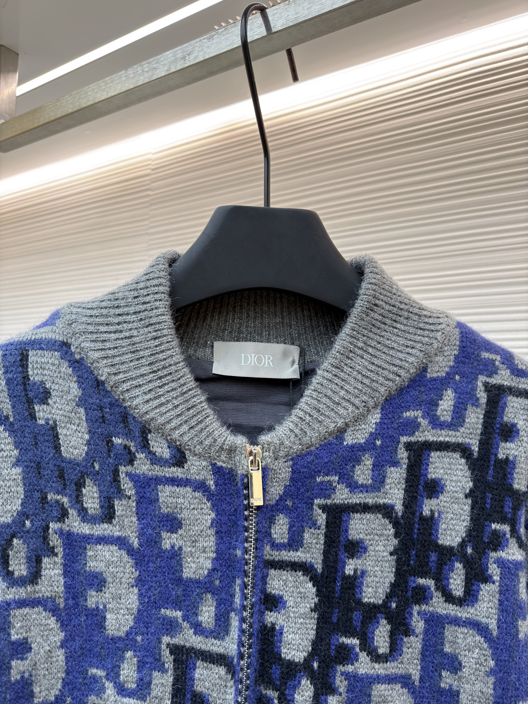 디올(DIOR) 로고 자카드 울 블렌드 니트 집업 재킷 의류