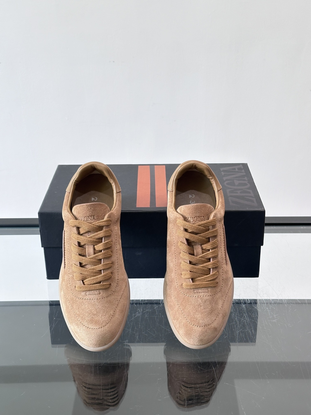 [Ermenegildo Zegna] 제냐 맨즈 올드머니 스웨이드 스니커즈 신발 복제