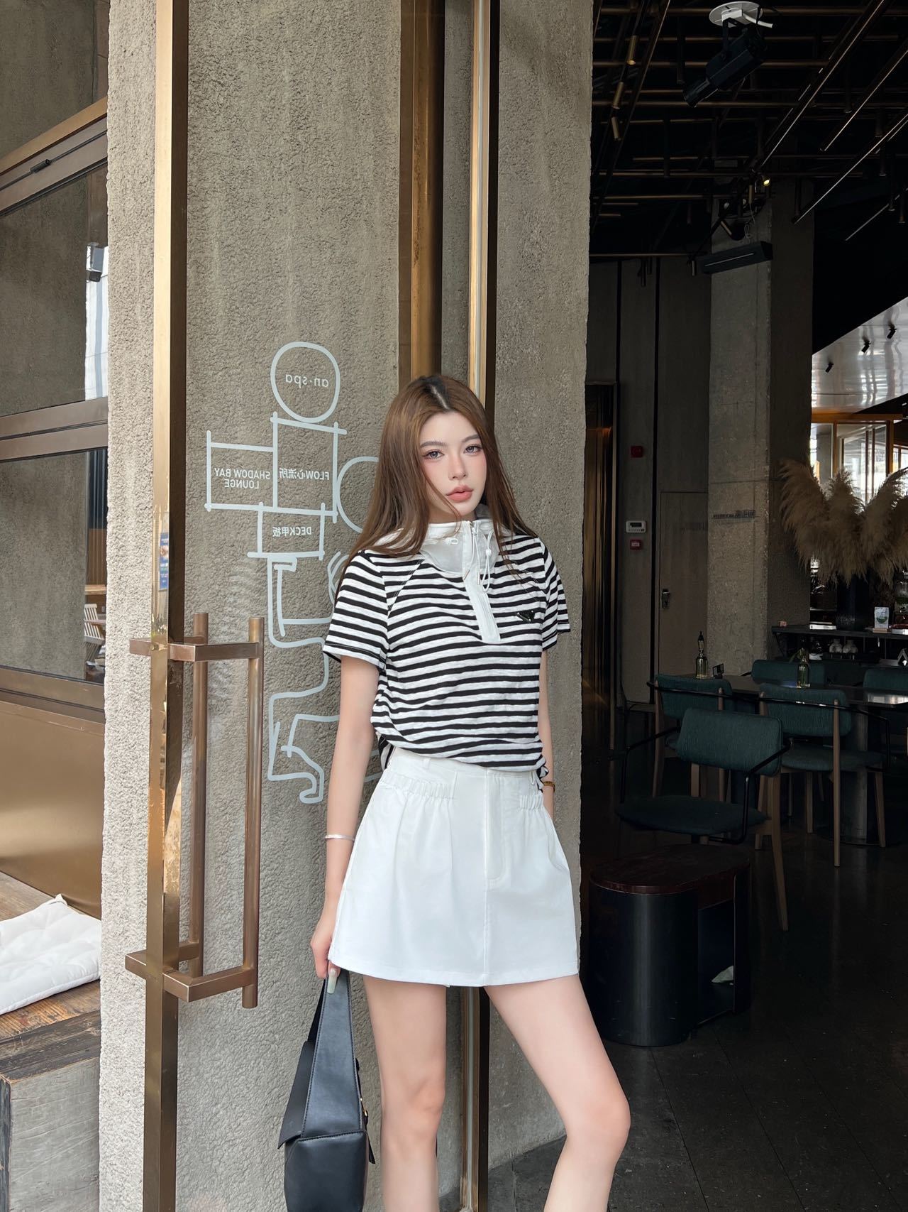PRADA 프라다 하이엔드 텍스처 미니 스커트 팬츠 의류