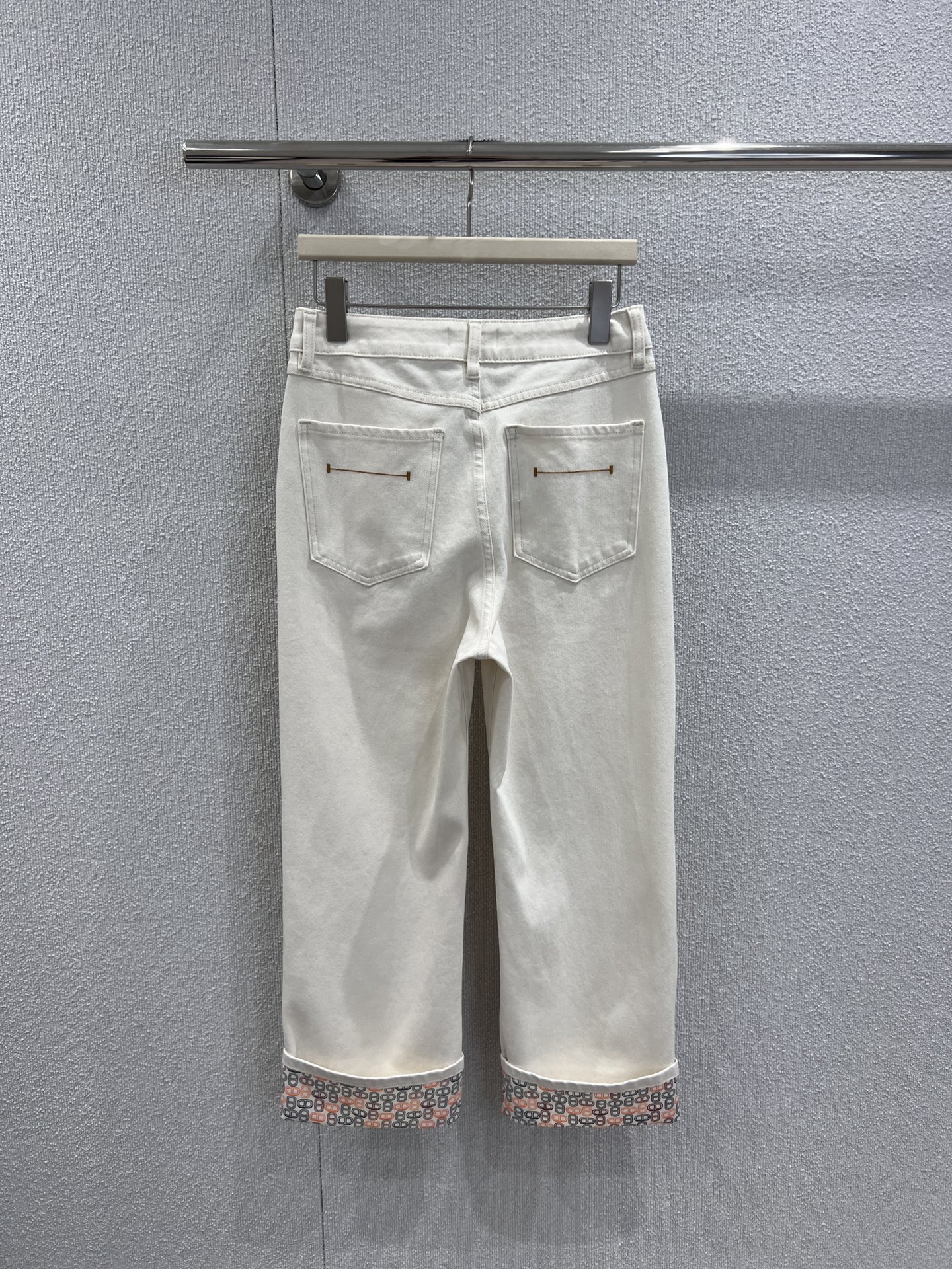 [Hermès] 에르메스 26SS 샹달 프린팅 롤업 데님 팬츠 바지 의류