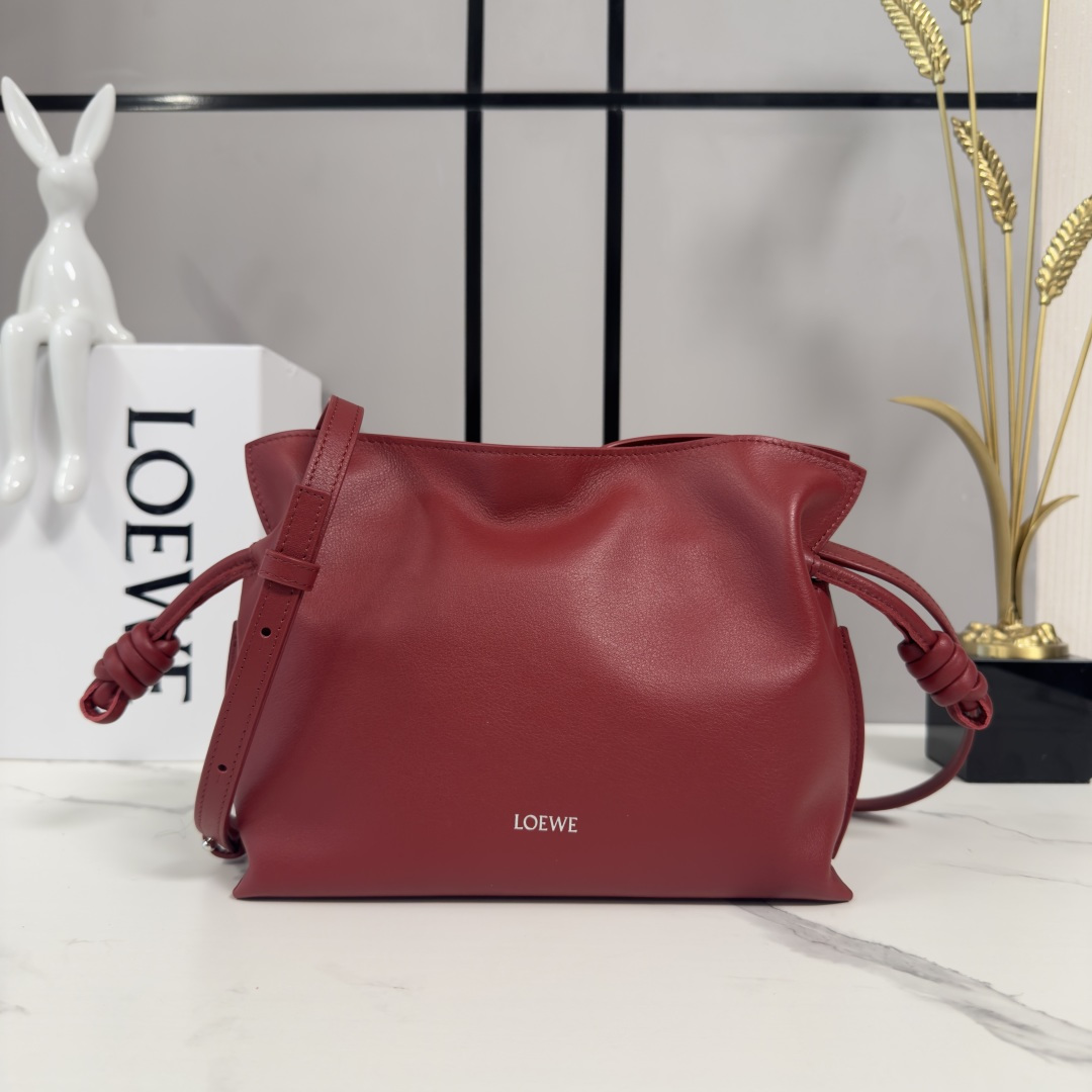 LOEWE 로에베 Flamenco 플라멩코 퍼스 나파 카프스킨 파우치 숄더백 가방