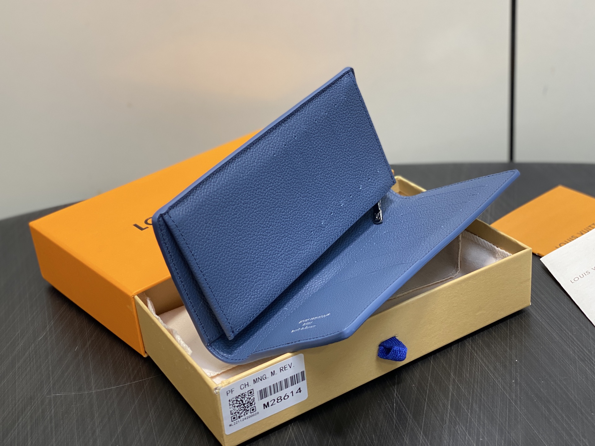 [Louis Vuitton] LV 루이비통 모노그램 마자이크 브라자 월릿 (블루) 지갑
