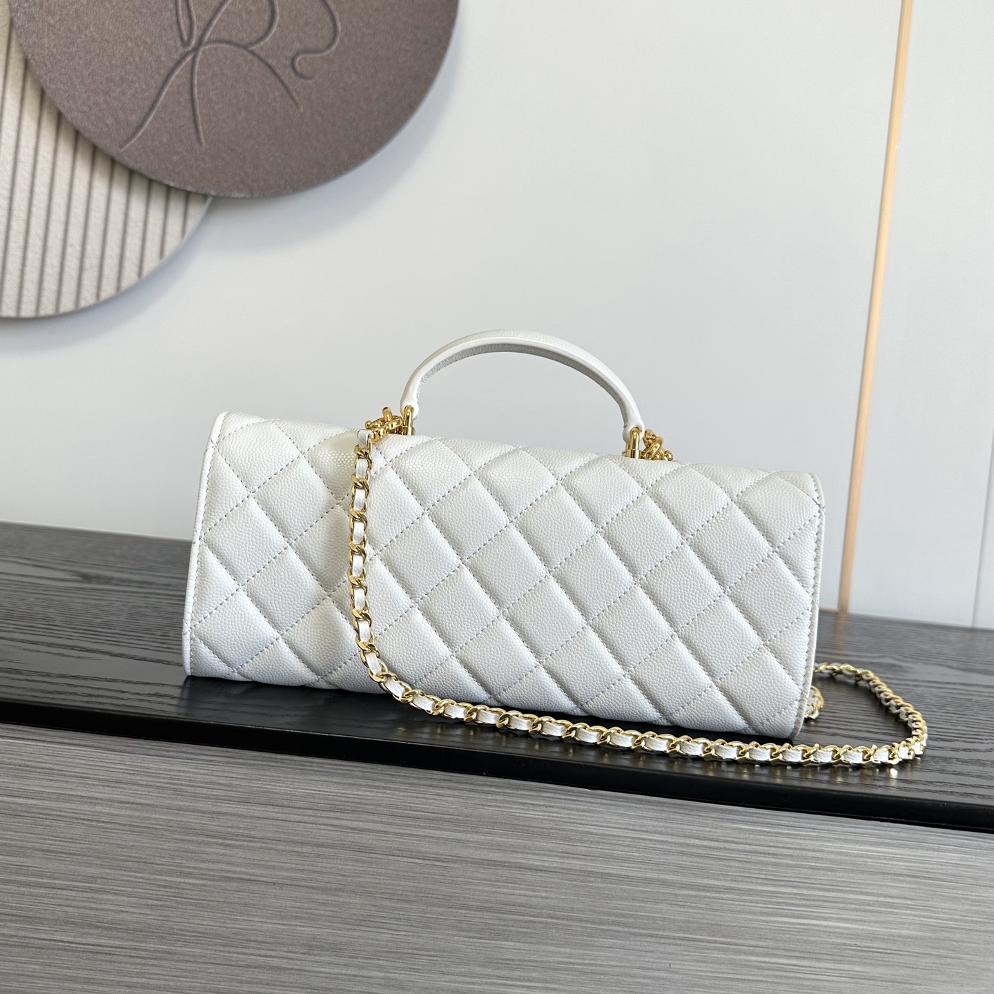 CHANEL 샤넬 26A 시리즈 탑핸들 체인 플랩 백 가방