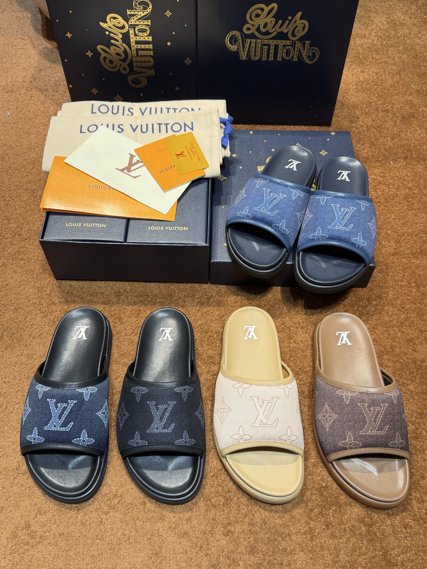 [Louis Vuitton] LV 루이비통 Waterfront 워터프론트 모노그램 모던 슬리퍼 신발