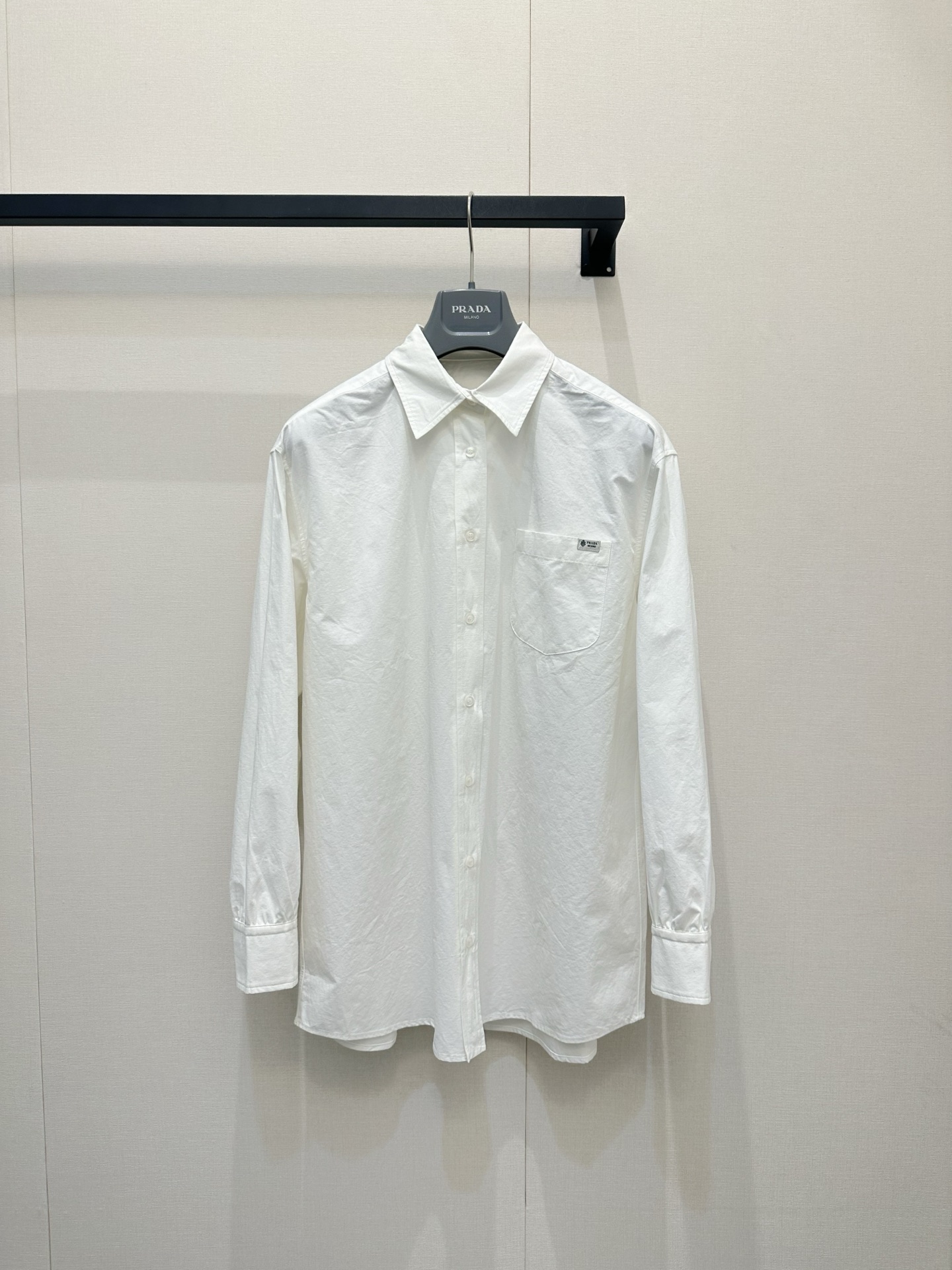 [Prada] 프라다 26SS 코튼 린넨 화이트 셔츠 의류
