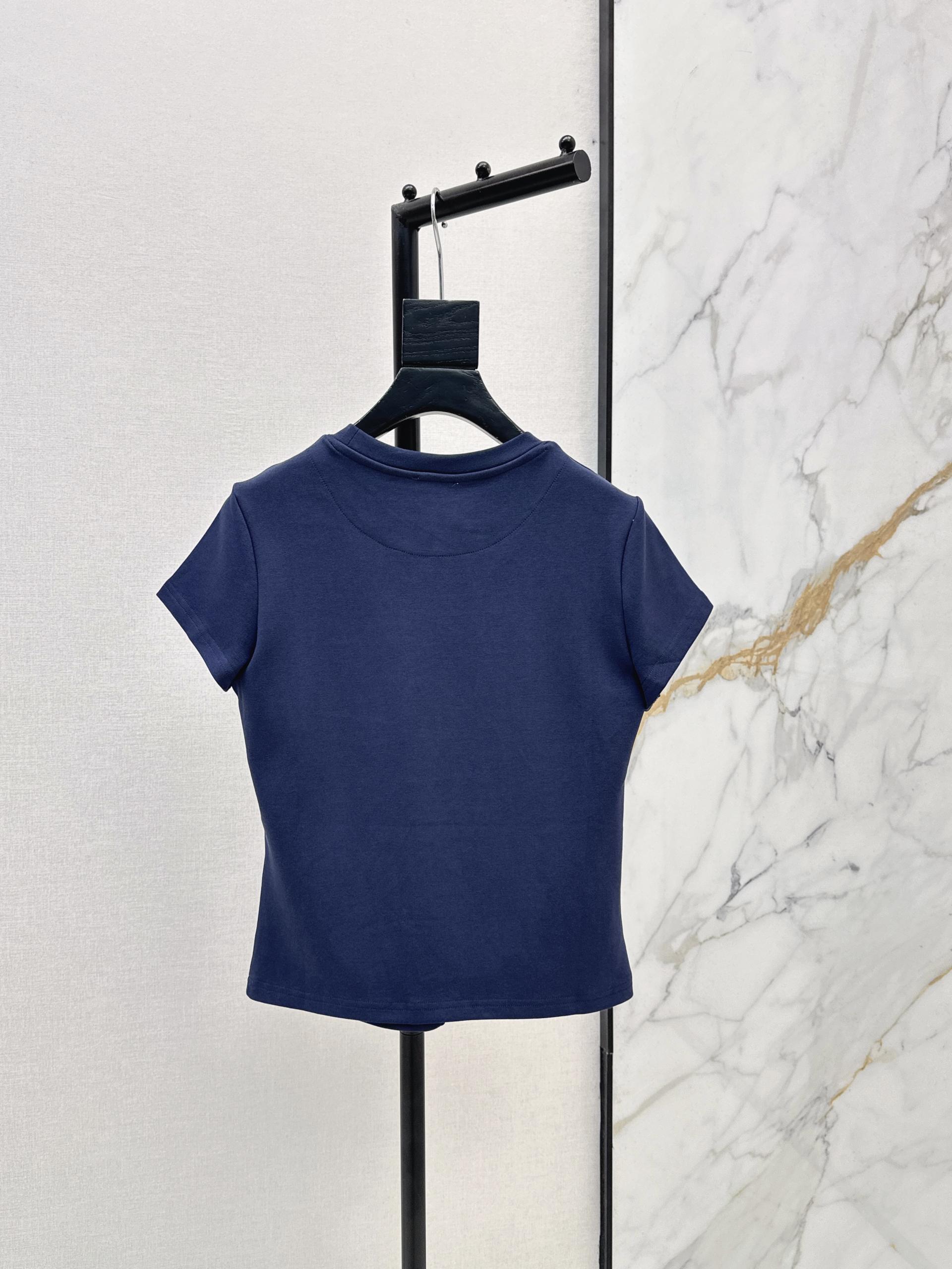 [Hermes] 에르메스 26SS 크롭 슬림핏 반팔 티셔츠 의류