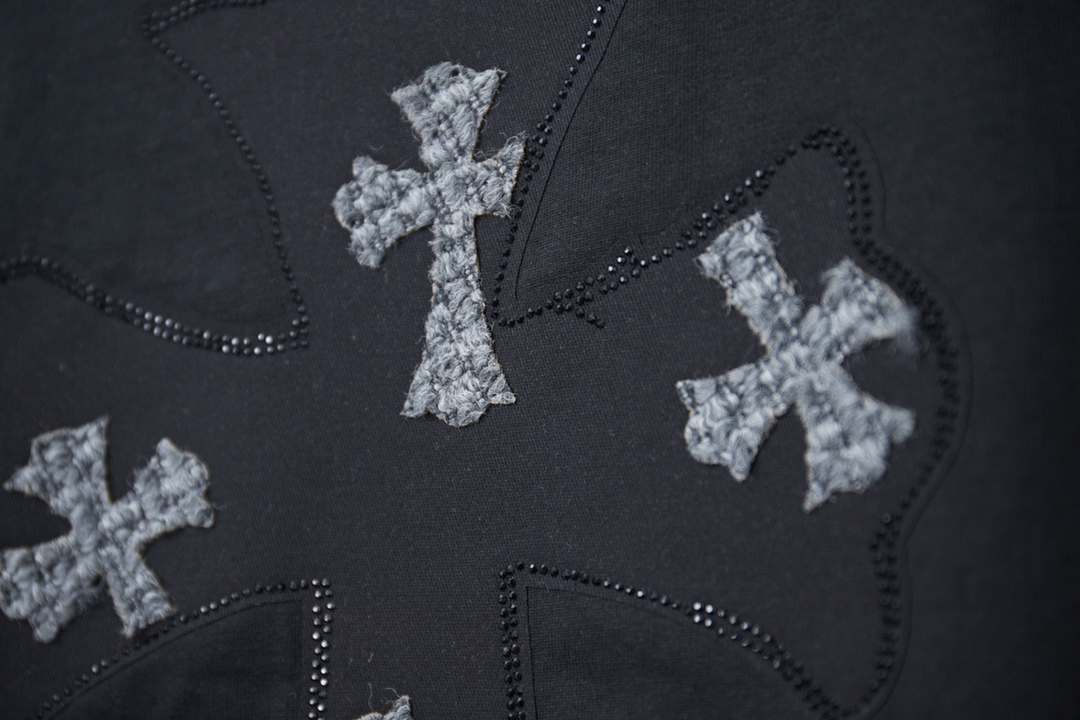 크롬하츠(CHROME HEARTS) 크로스 패치 반팔 티셔츠 상의 의류